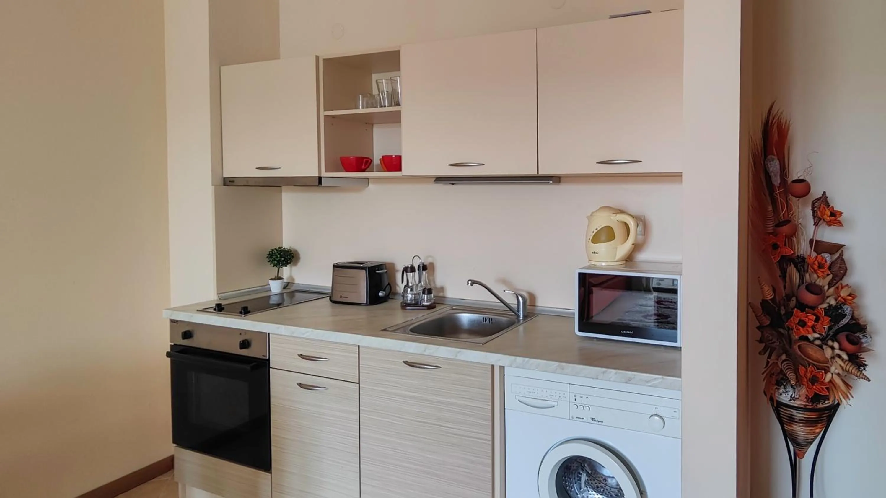 Kitchen or kitchenette in Royal Sun Apartments