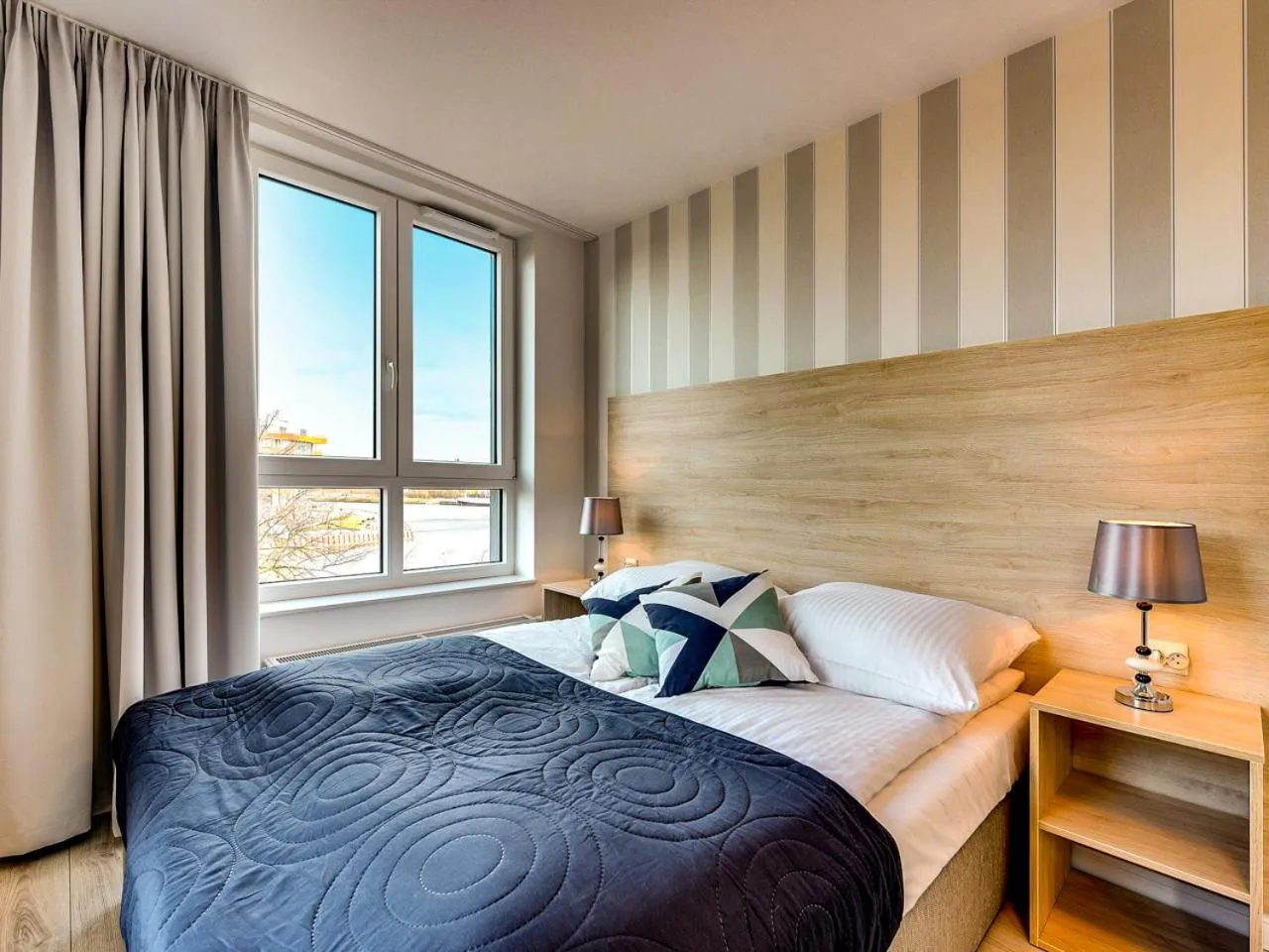 Bed in Chrobry Apartamenty Gdańsk Grodzka 10