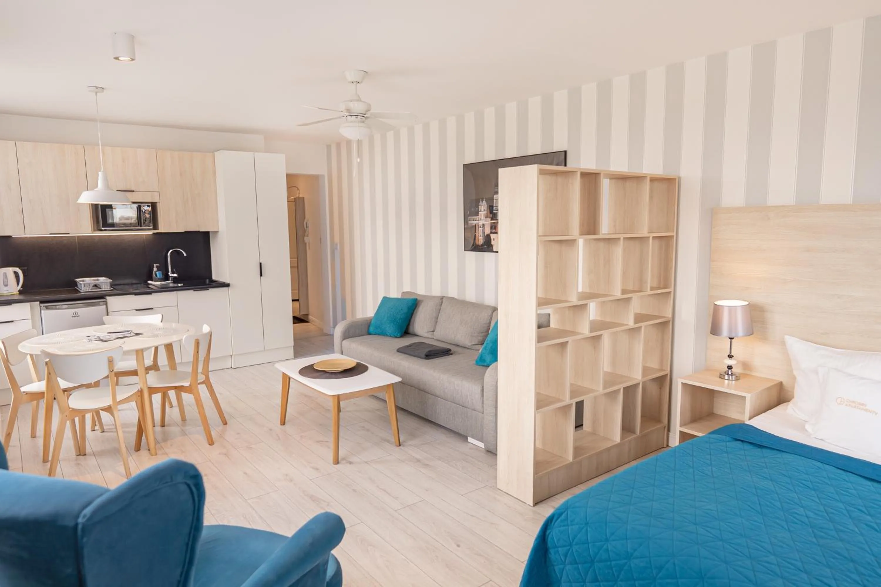 Bed in Chrobry Apartamenty Gdańsk Grodzka 10