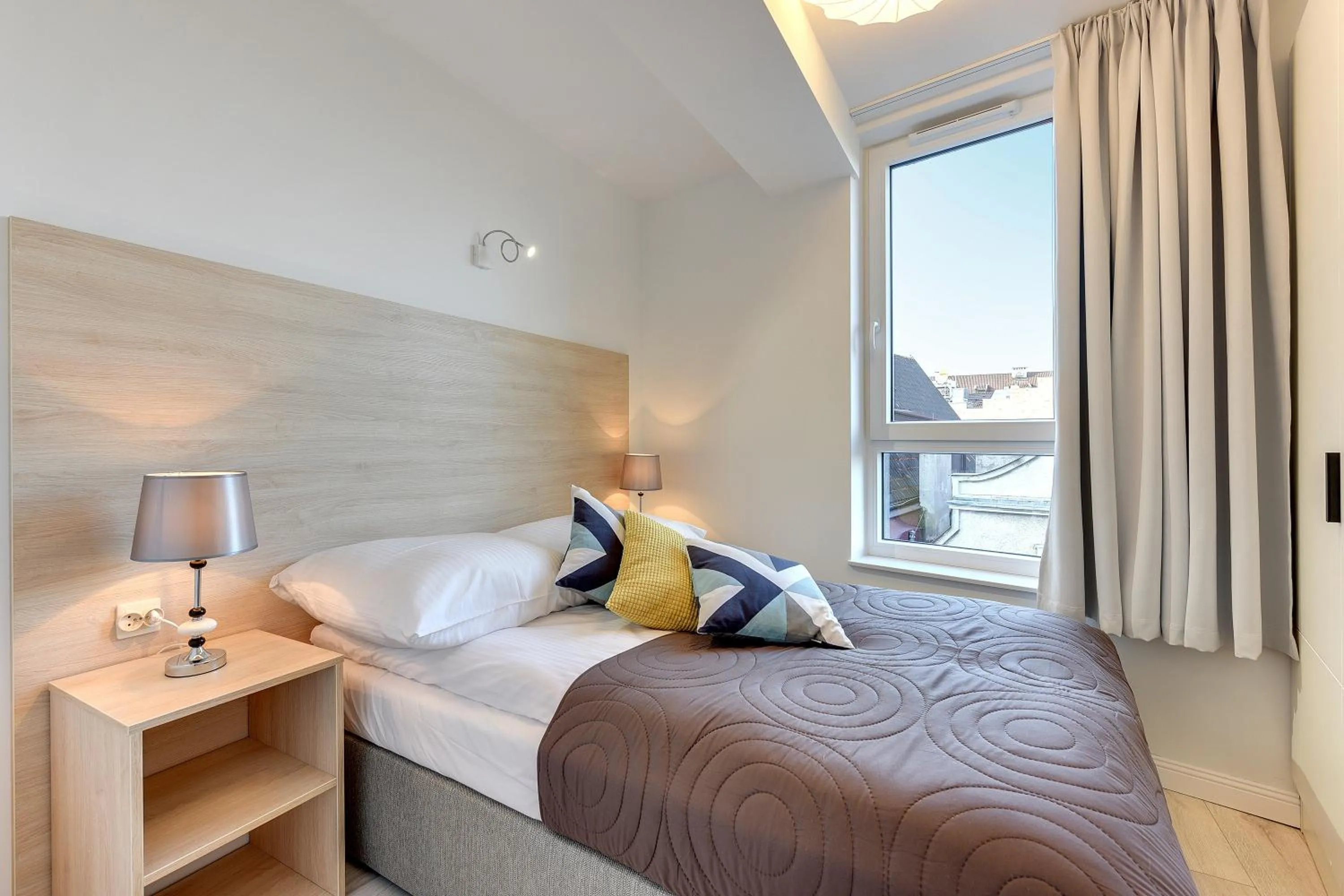 Bed in Chrobry Apartamenty Gdańsk Grodzka 10