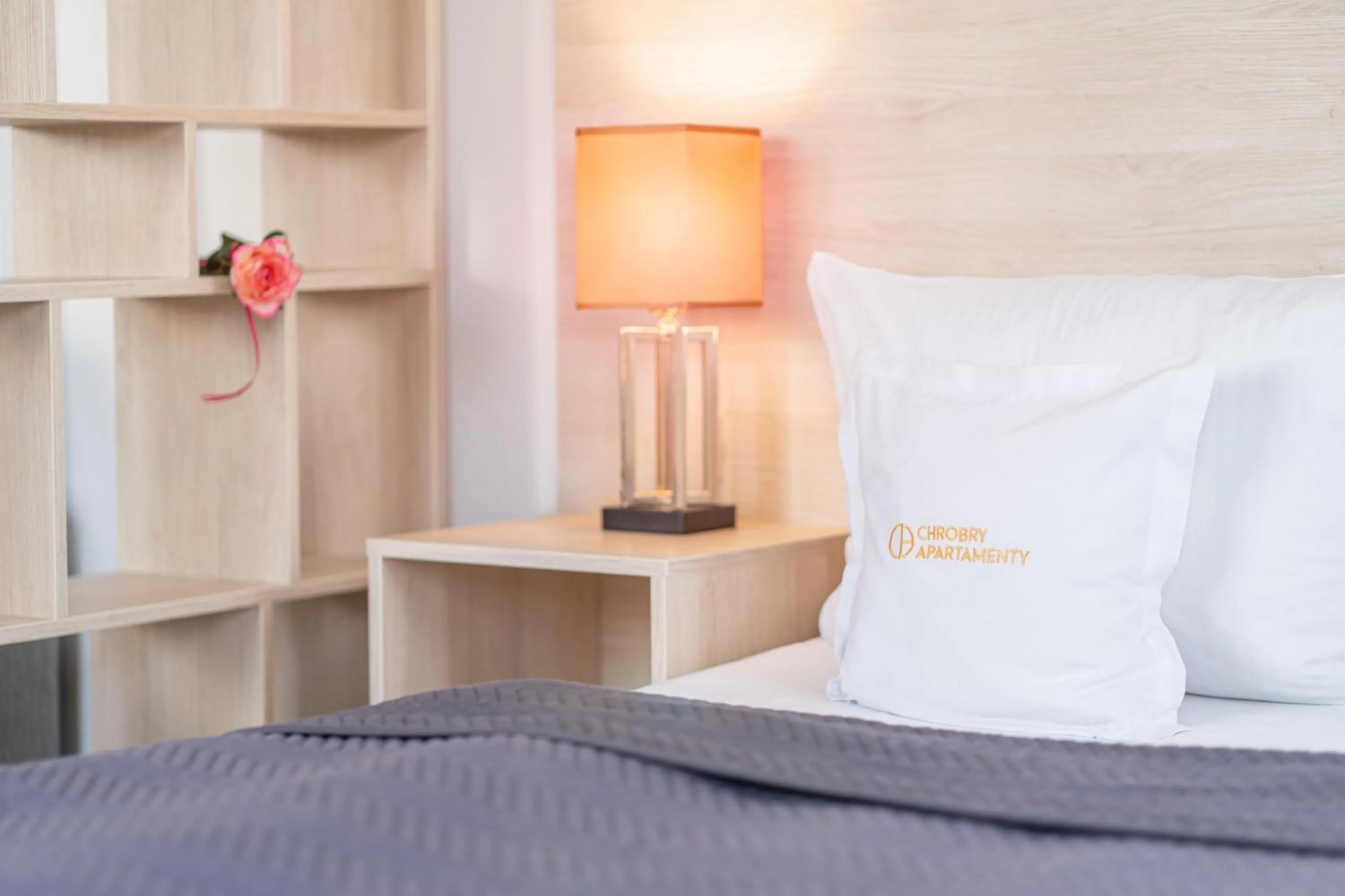 Bed in Chrobry Apartamenty Gdańsk Grodzka 10