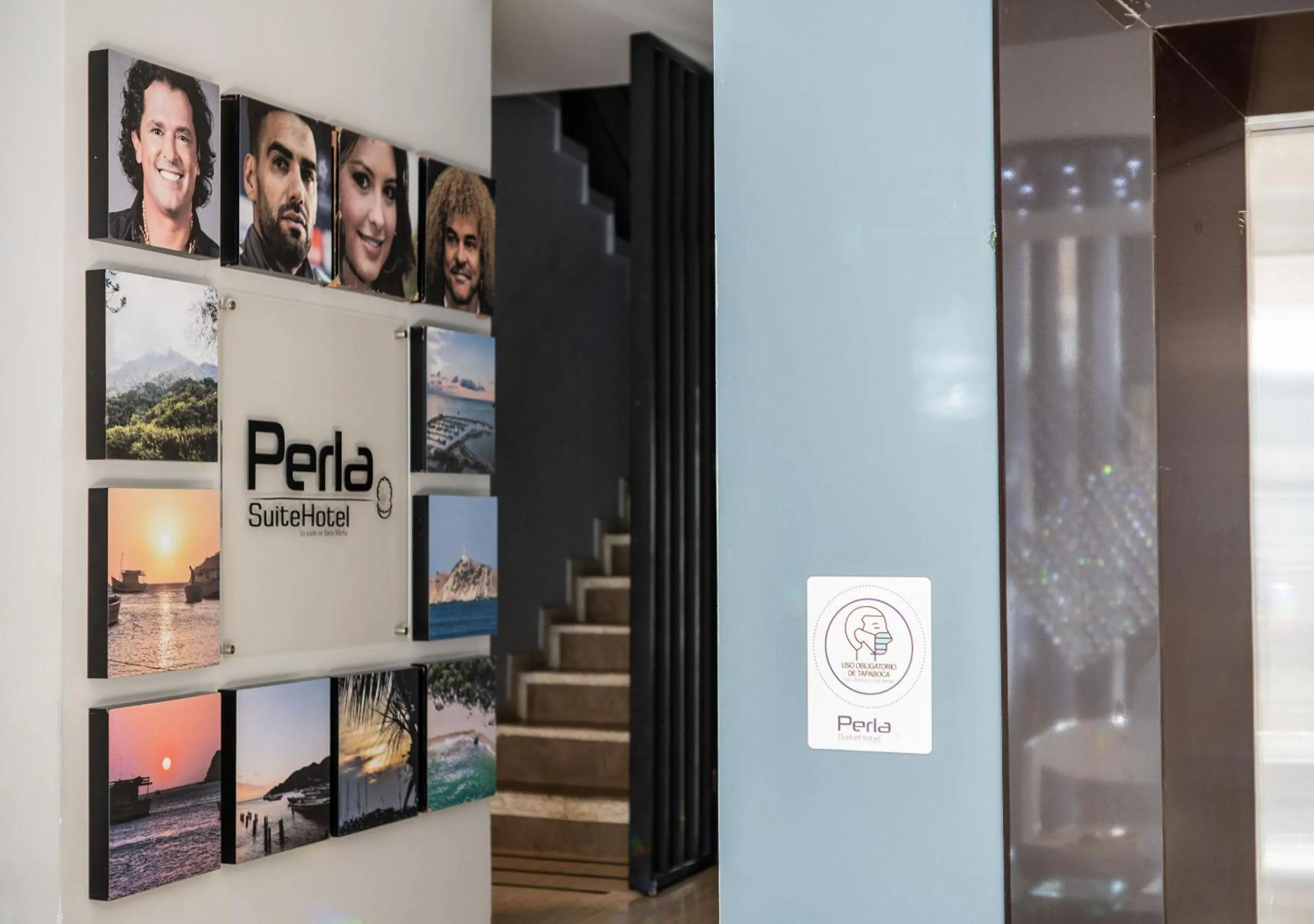 Decorative detail in Hotel Perla Suite Santa Marta