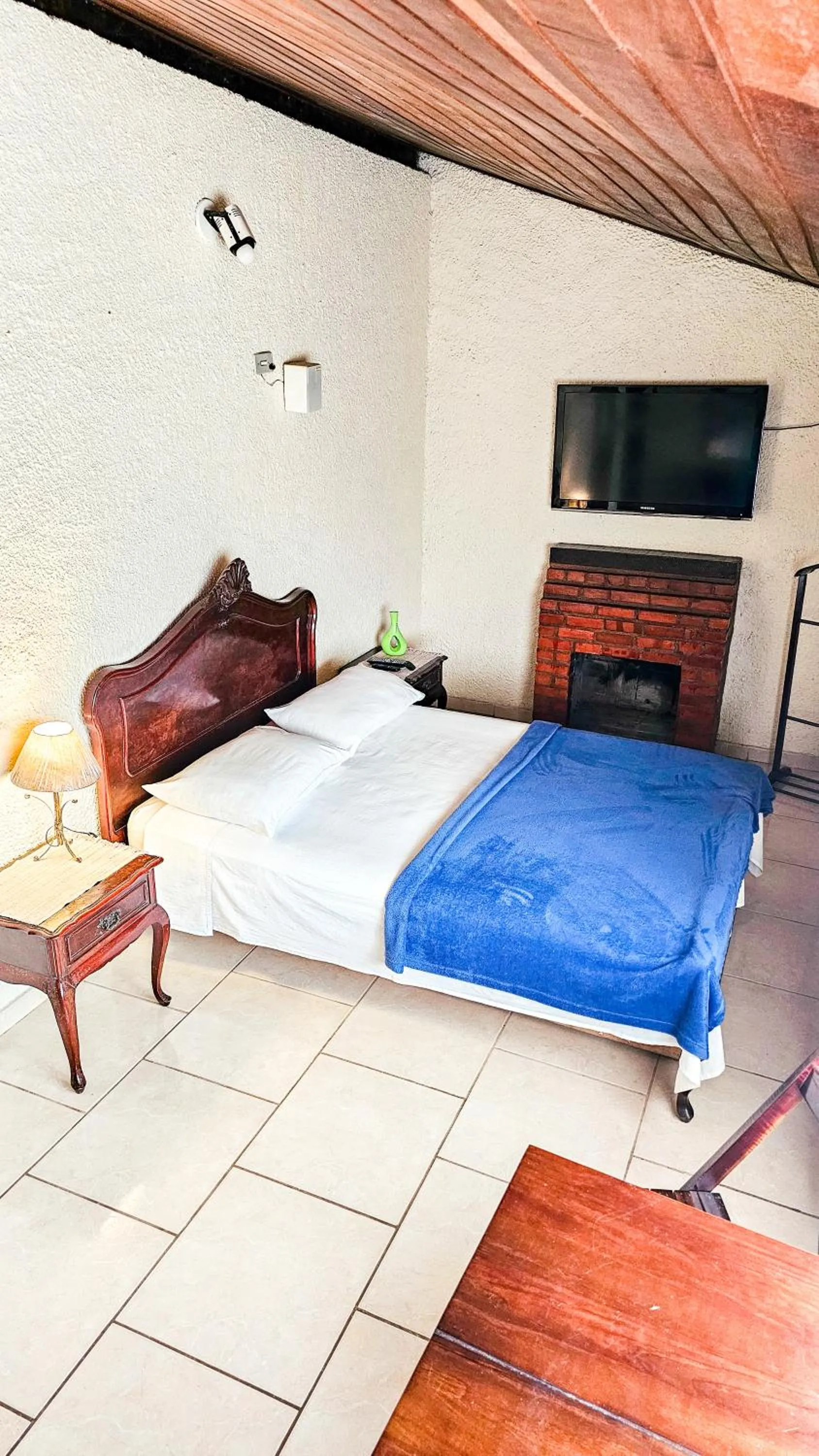 Bed in Pousada Chale da Montanha