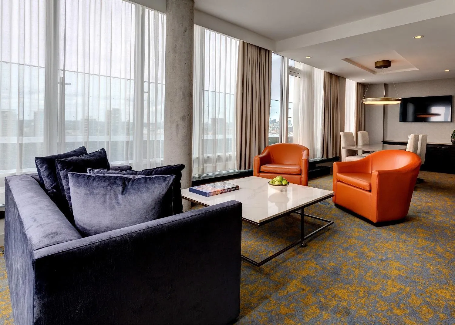 Seating area in Hotel X Toronto, a Destination by Hyatt Hotel
