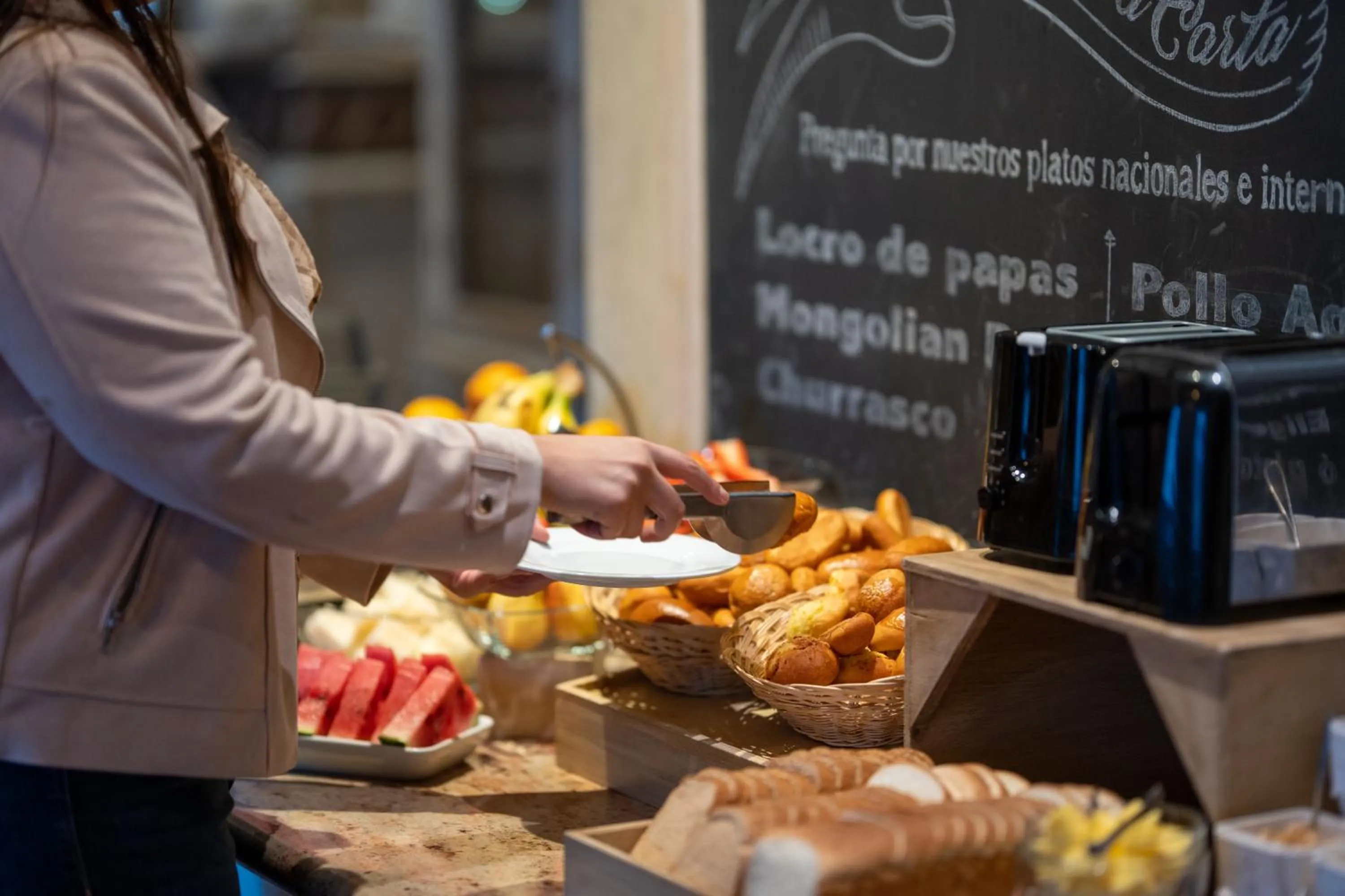 Buffet breakfast in Hotel Boutique Santa Lucia