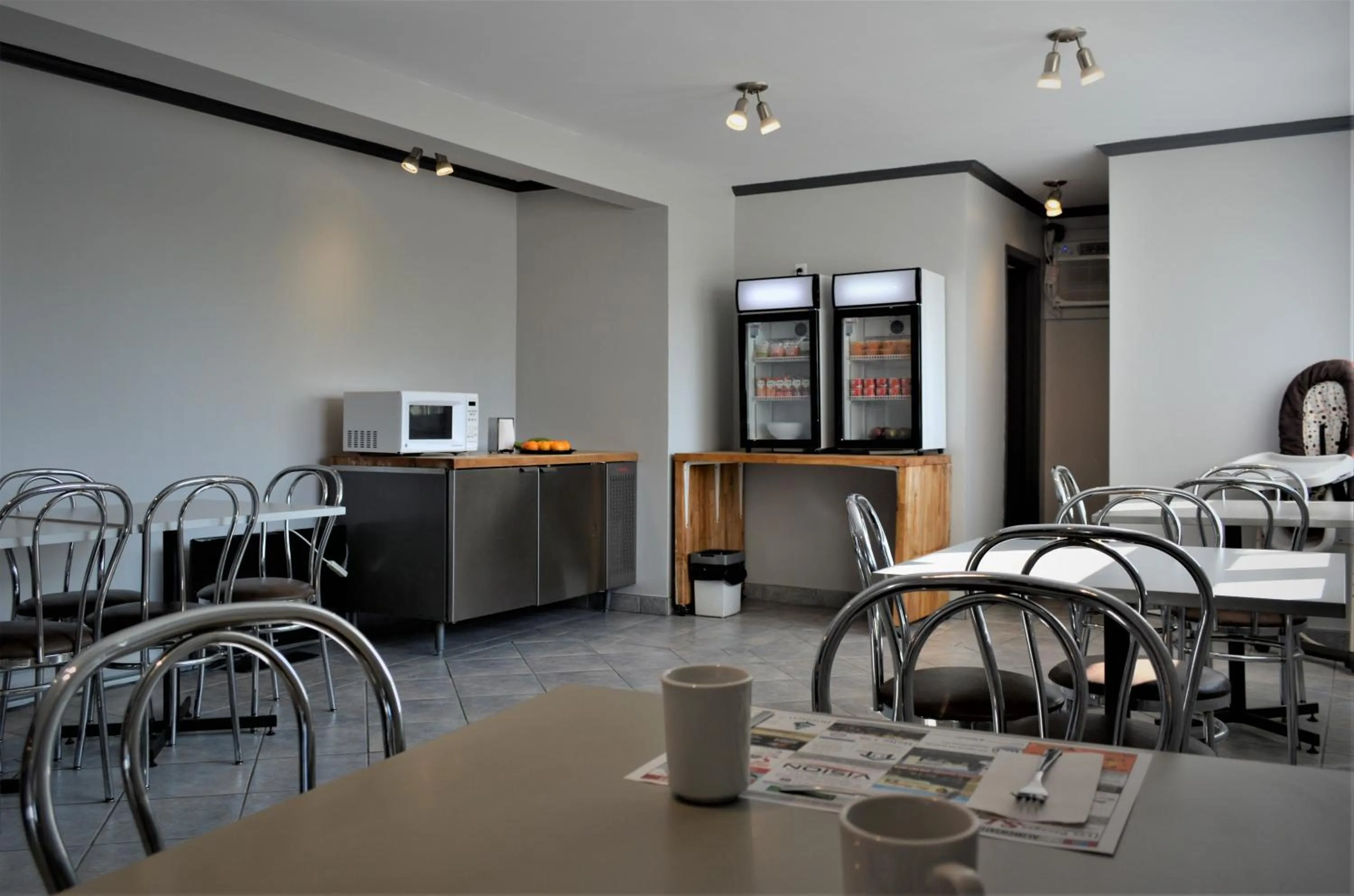 Continental breakfast in Motel Quatre Saisons