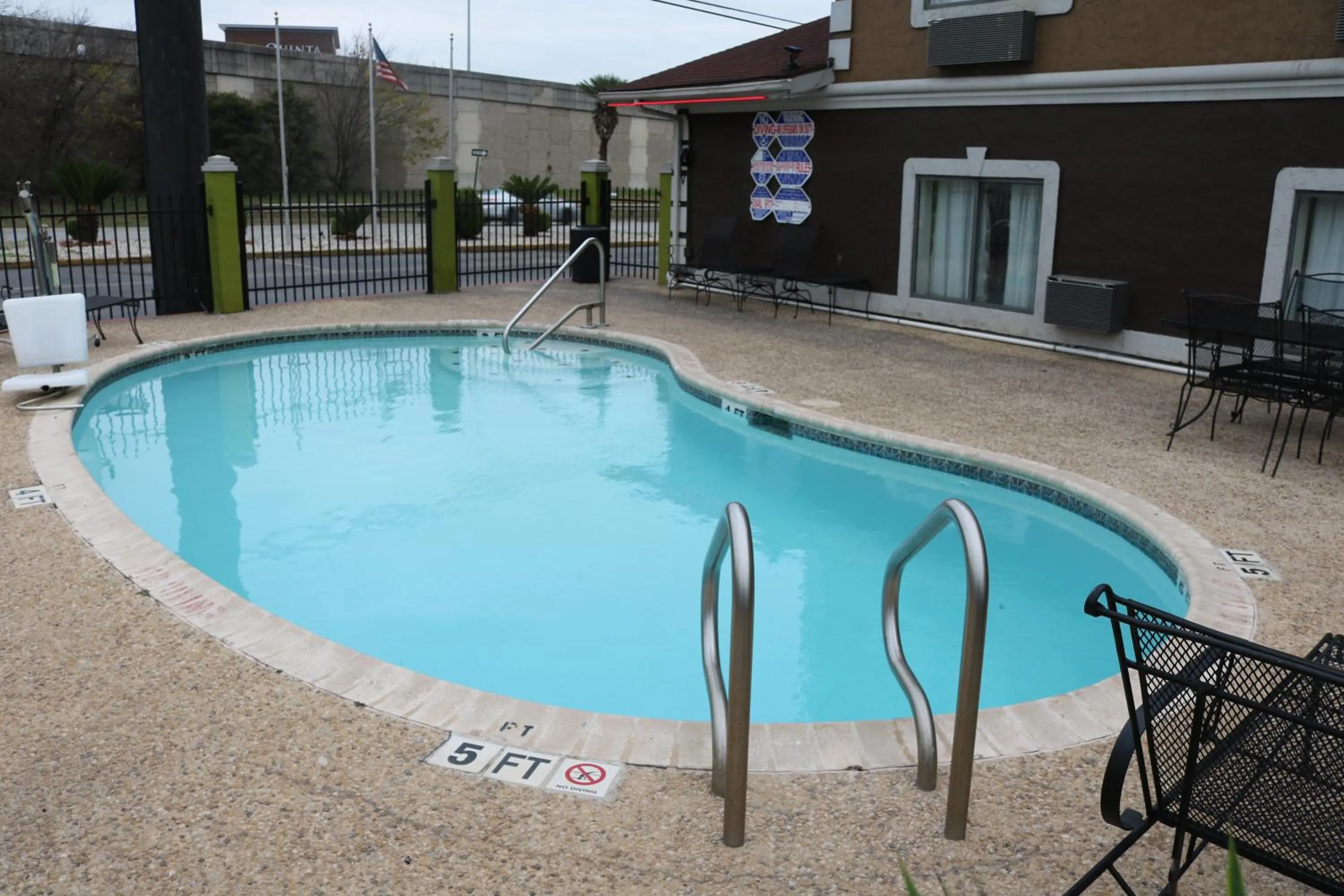 Pool view in Super 8 by Wyndham San Antonio/I-35 North