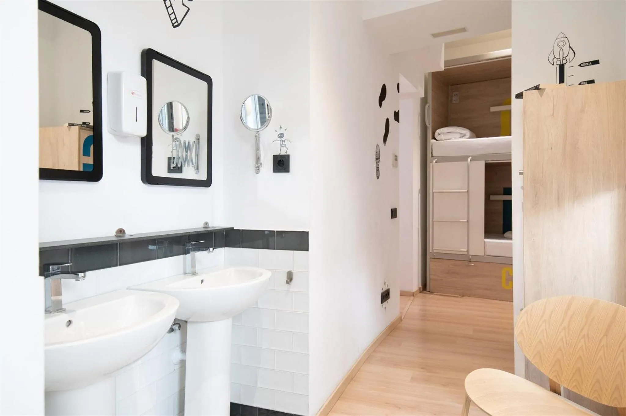 Bathroom, Bed in U-Sense For You Hostel Sevilla