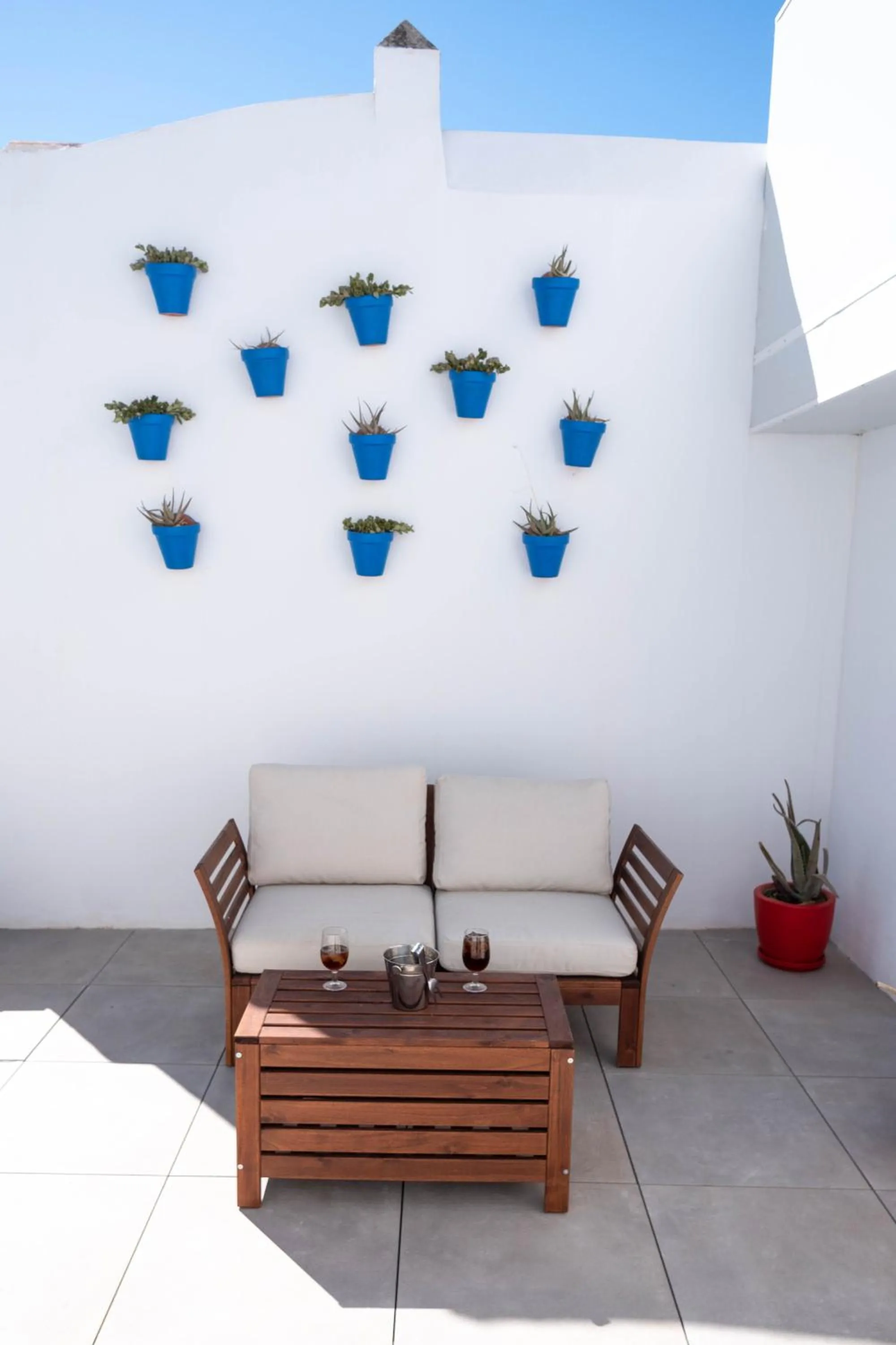 Balcony/Terrace in U-Sense For You Hostel Sevilla