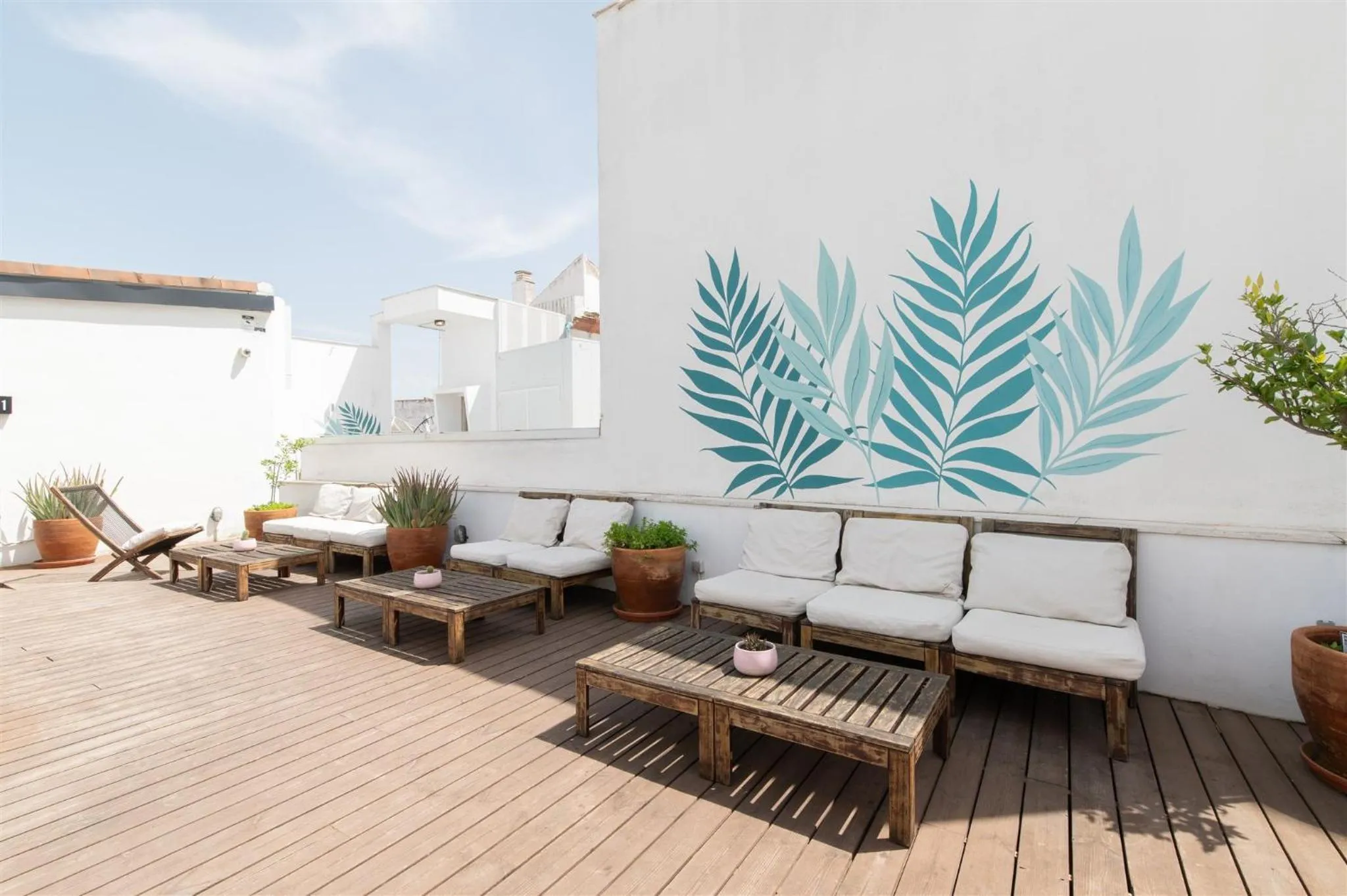 Balcony/Terrace in U-Sense For You Hostel Sevilla