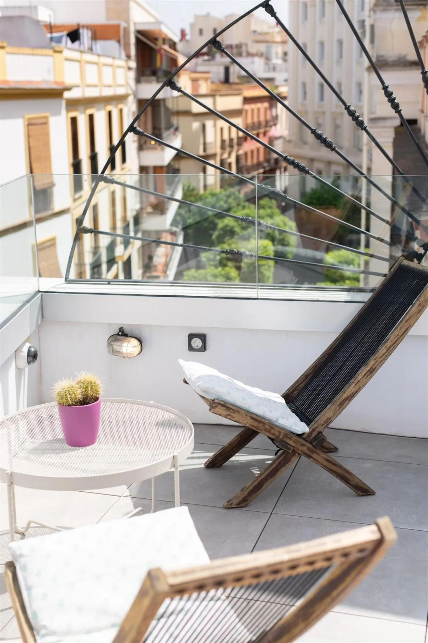Balcony/Terrace in U-Sense For You Hostel Sevilla