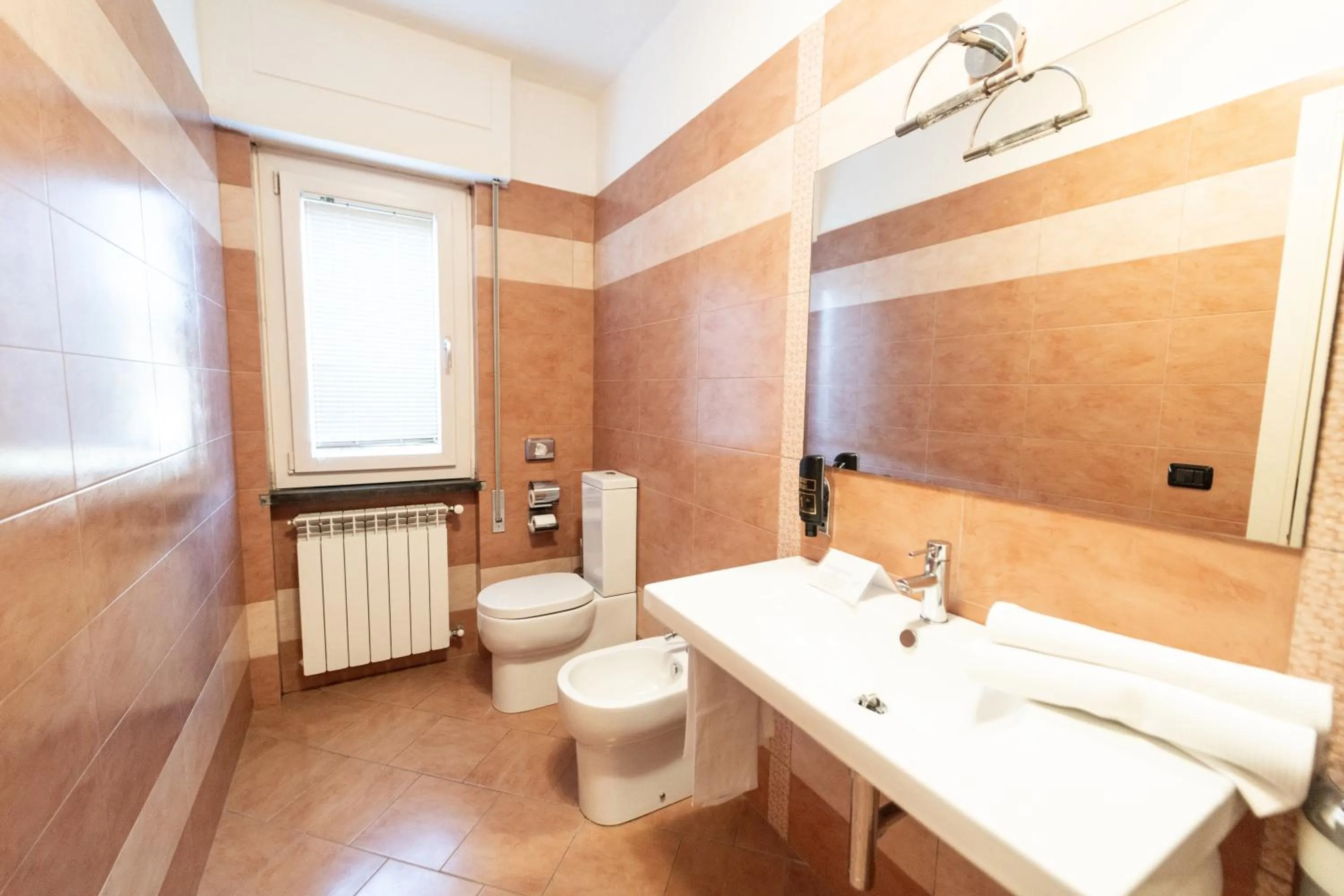 Bathroom in EcoHotel Ristorante Milano