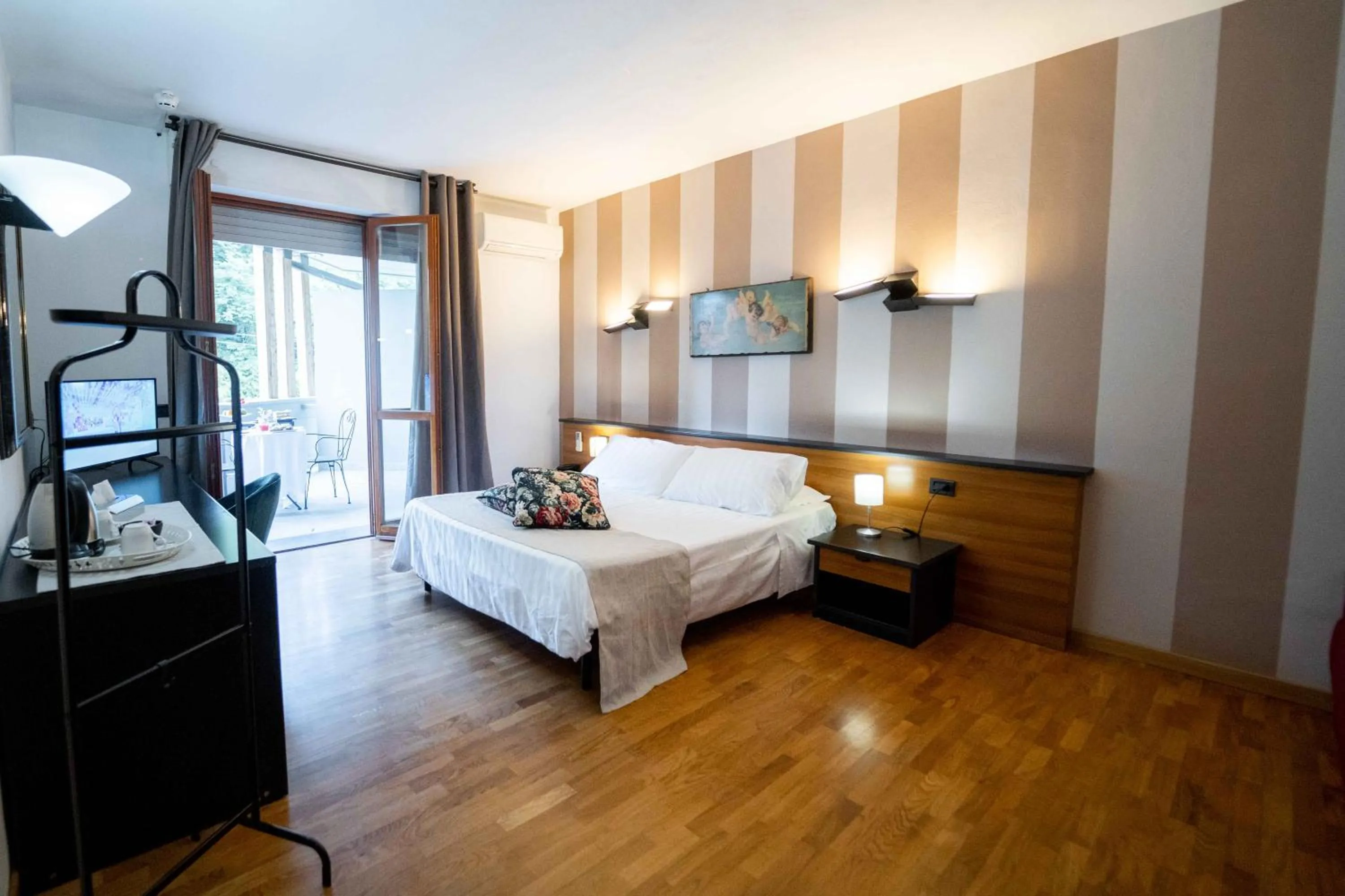 Photo of the whole room, Bed in EcoHotel Ristorante Milano