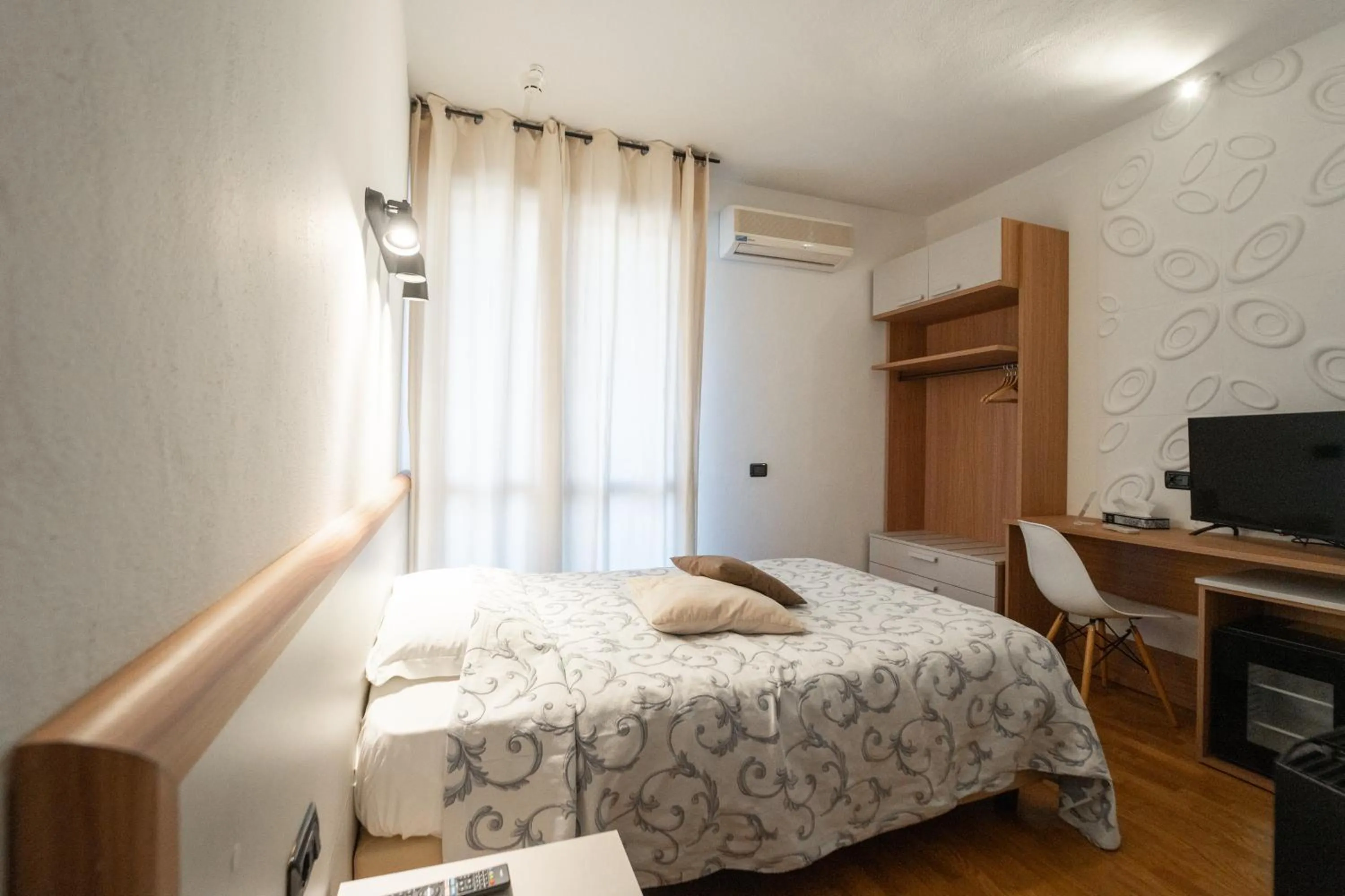 Bedroom, Bed in EcoHotel Ristorante Milano