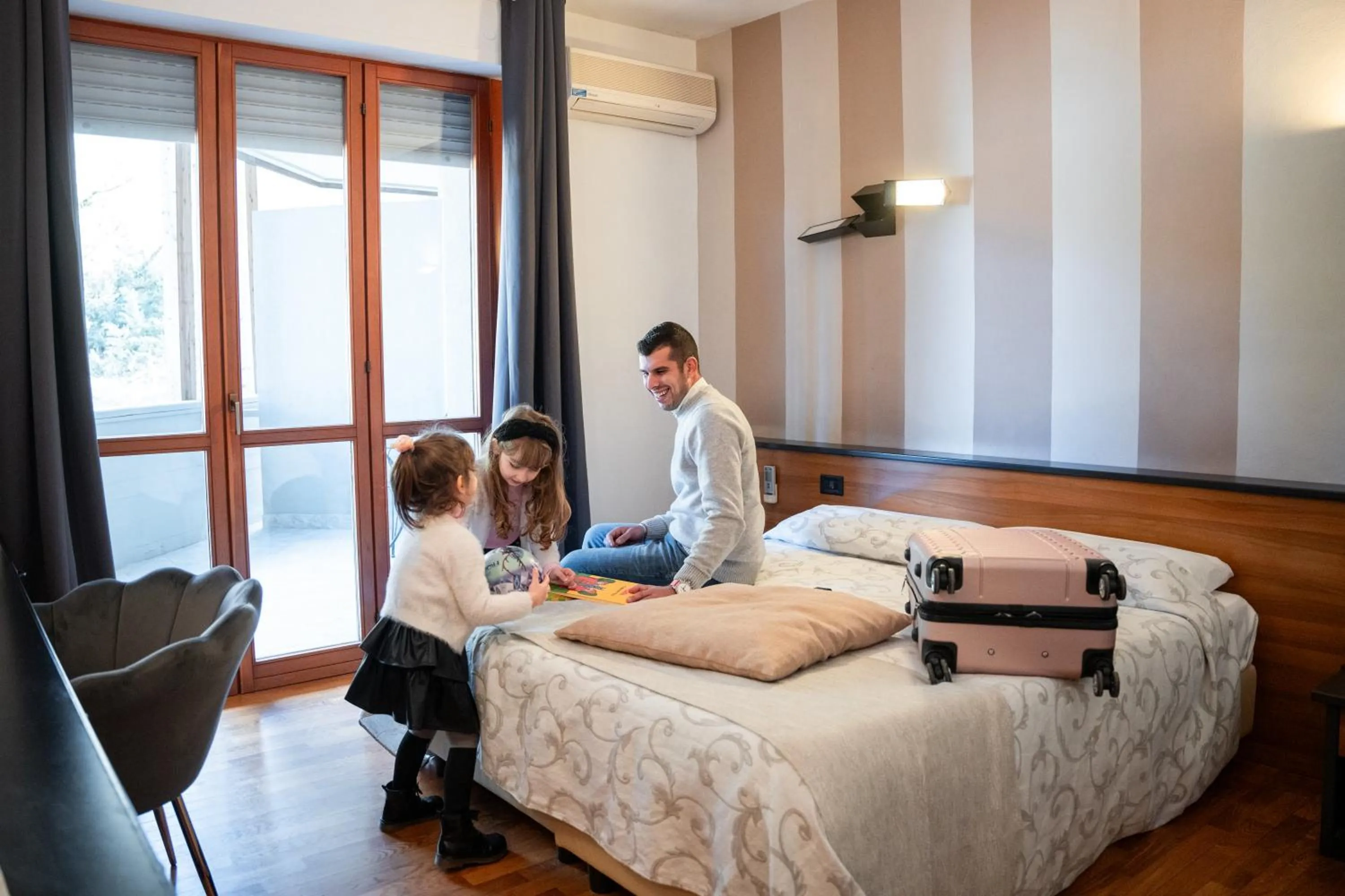 Bedroom, Bed in EcoHotel Ristorante Milano