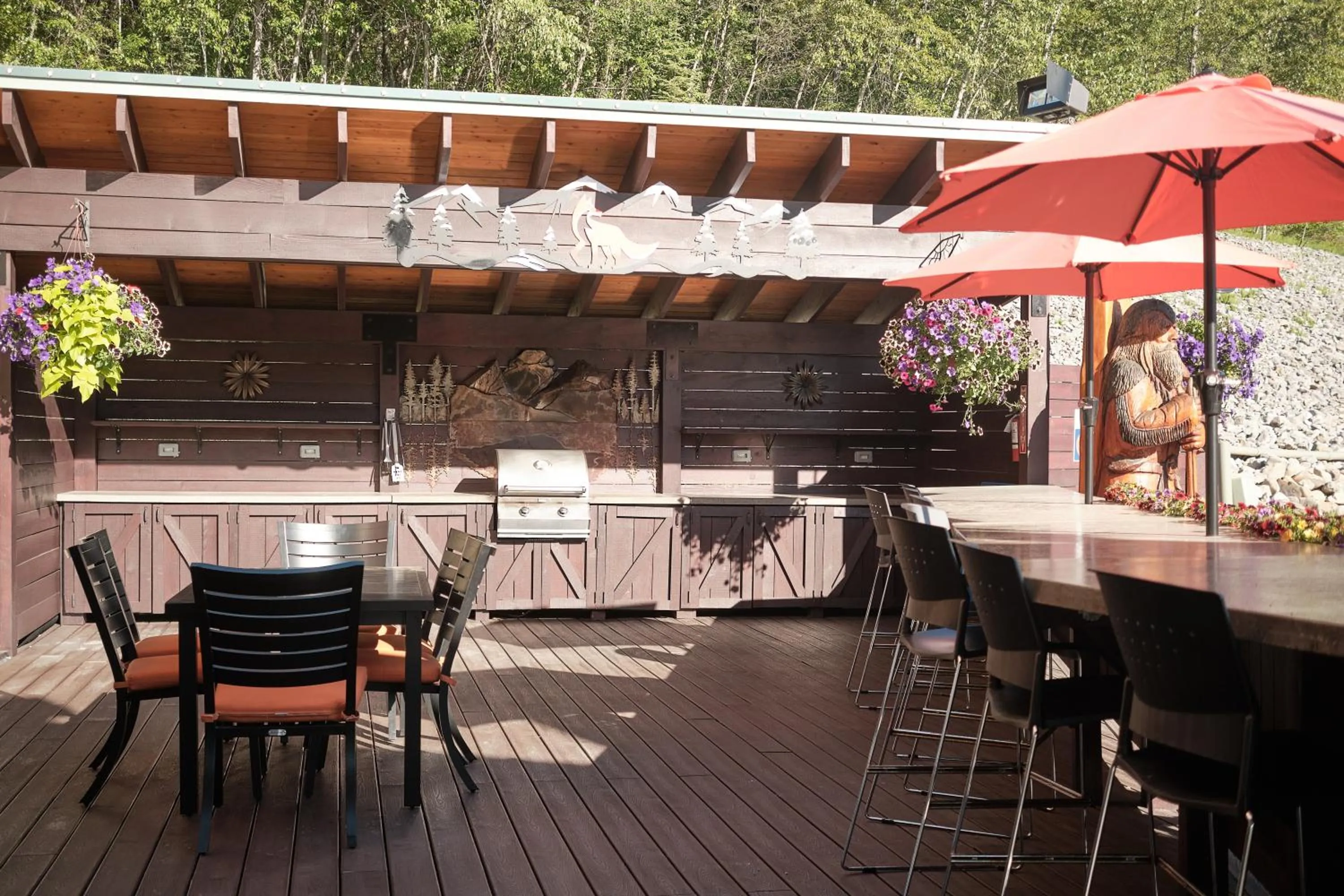 BBQ facilities in Fernie Fox Hotel