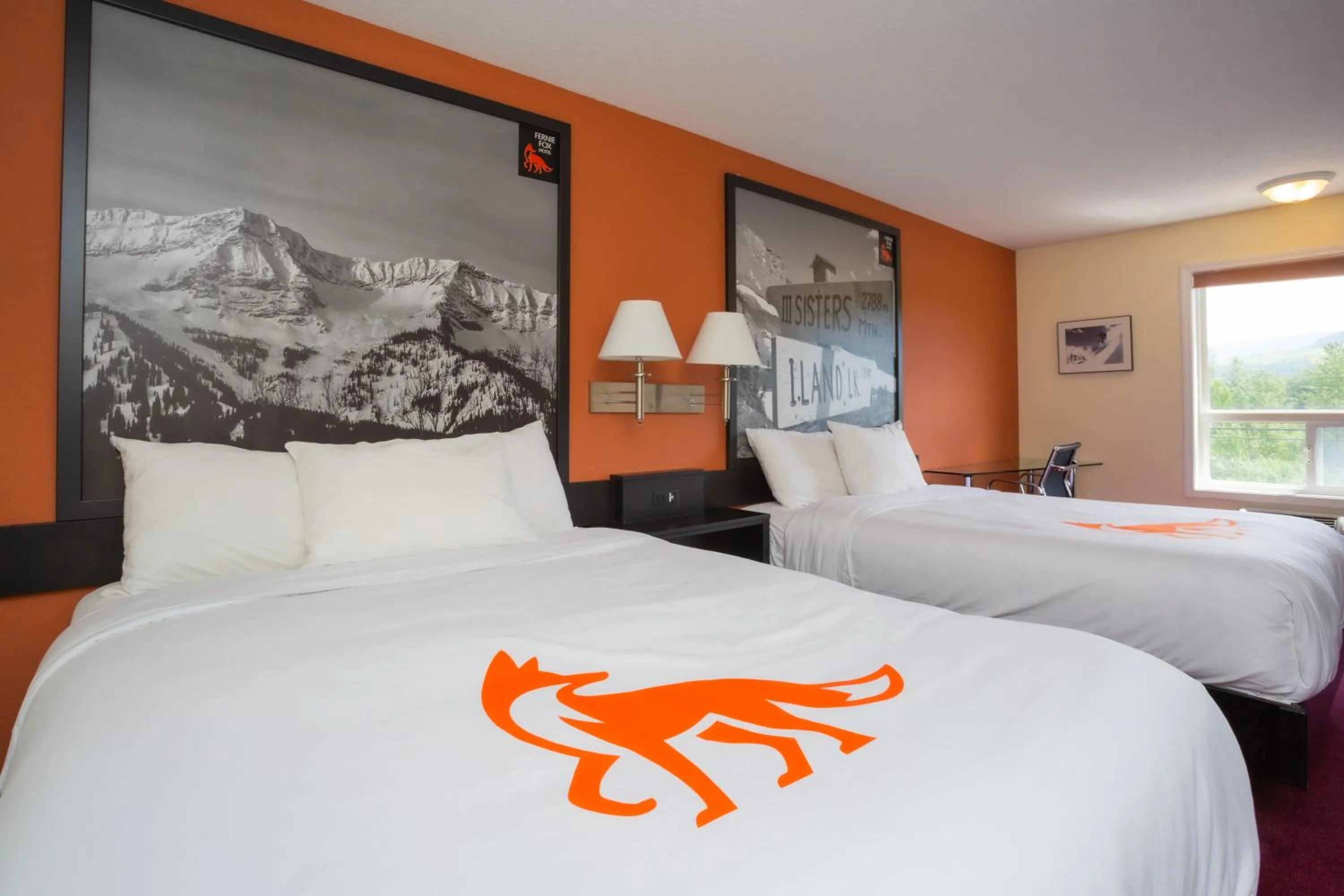 Bed in Fernie Fox Hotel