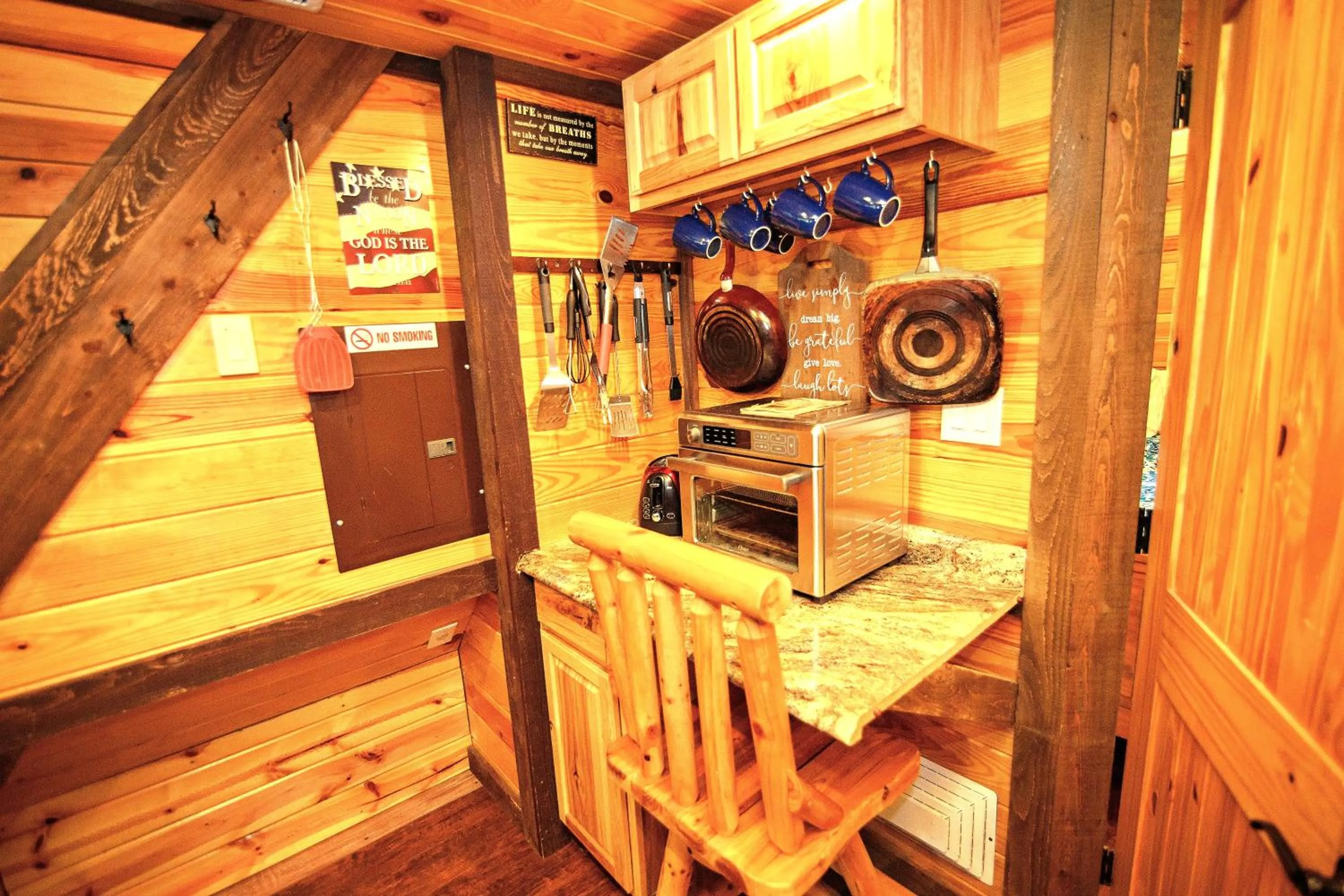 kitchen in The Codex - Parker Creek Bend Cabins