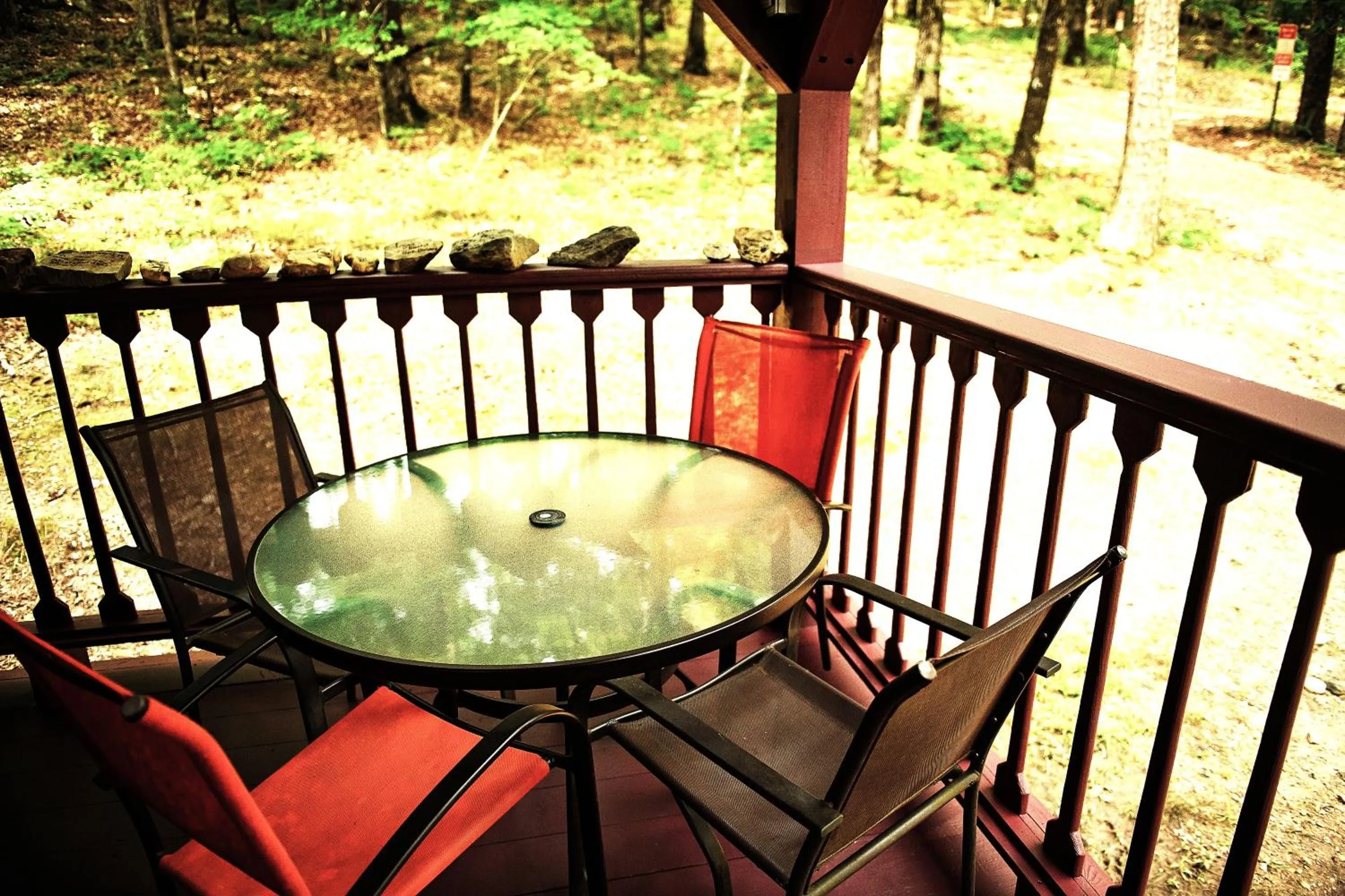 Balcony/Terrace in The Codex - Parker Creek Bend Cabins