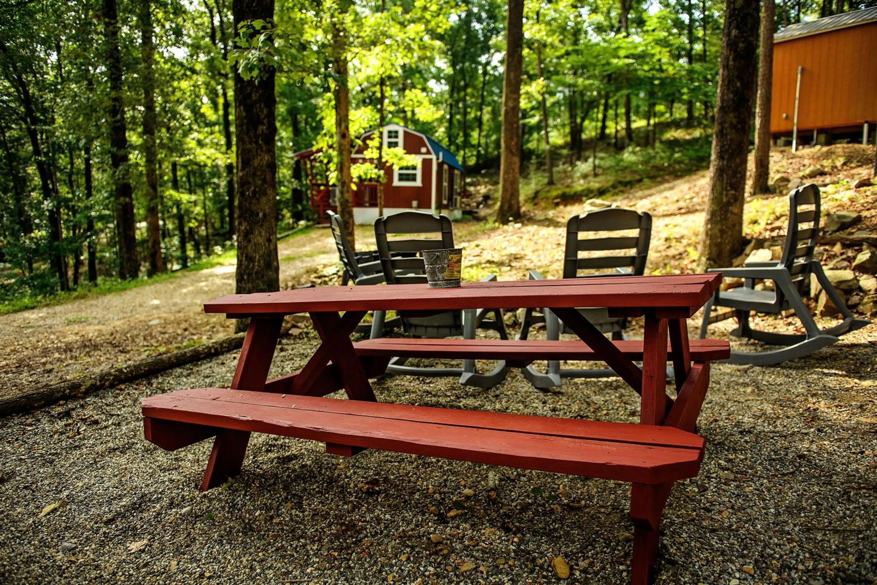 BBQ facilities in The Codex - Parker Creek Bend Cabins