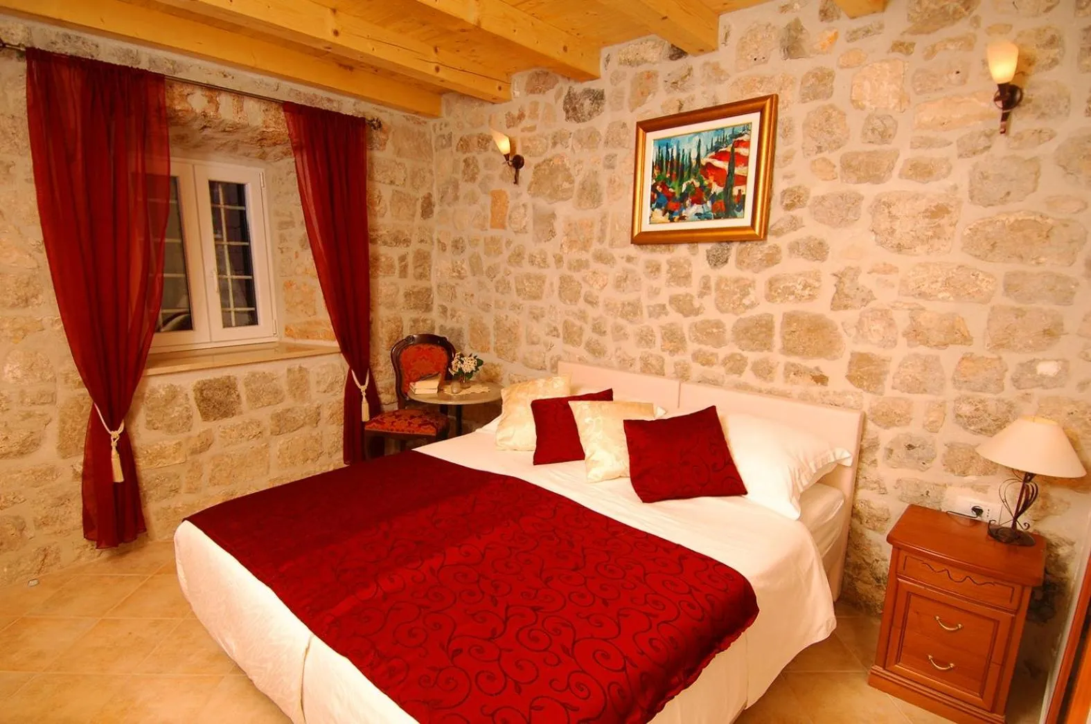 Bed in Villa Sigurata