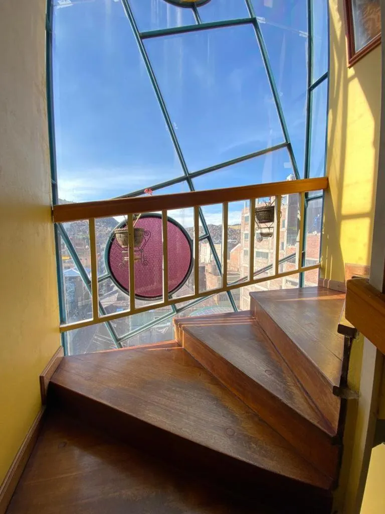 View (from property/room), Bed in Hostal Oscar Inn