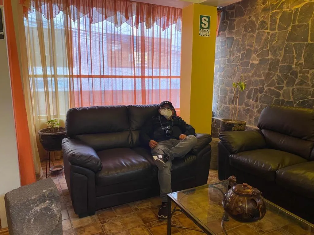 Living room in Hostal Oscar Inn