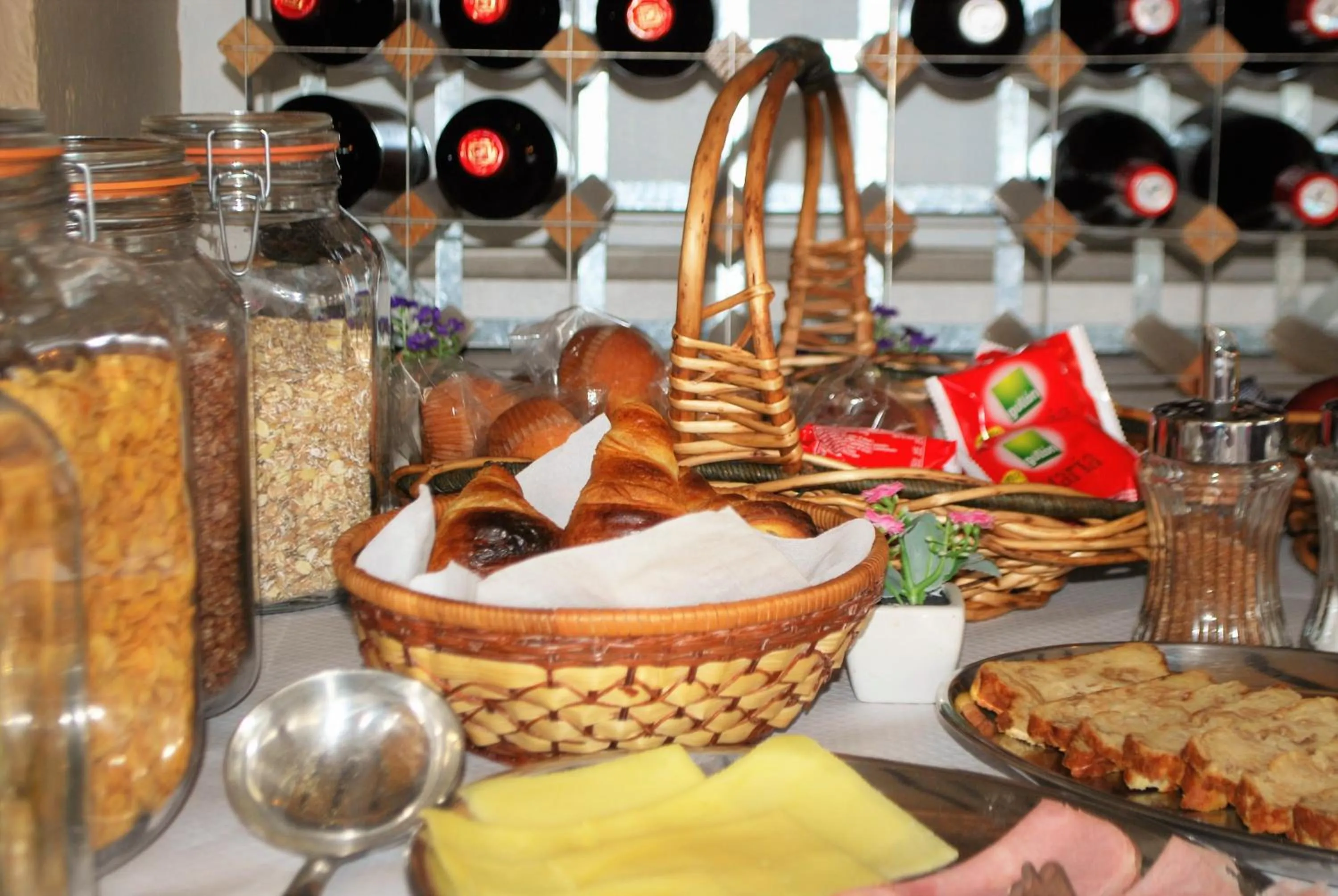 Continental breakfast in Hotel Roc de St Miquel & Apartment