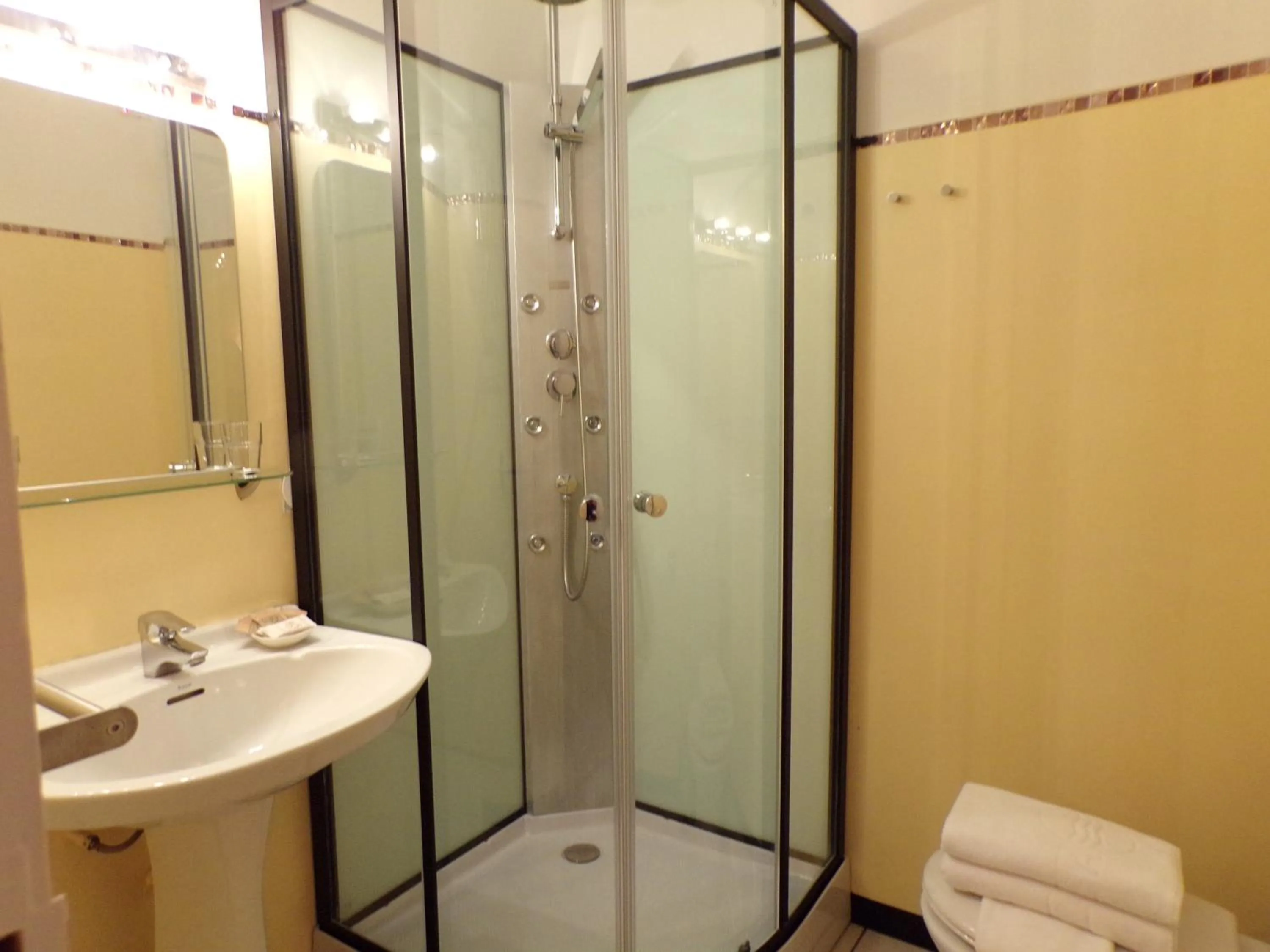 Shower in Hotel Roc de St Miquel & Apartment