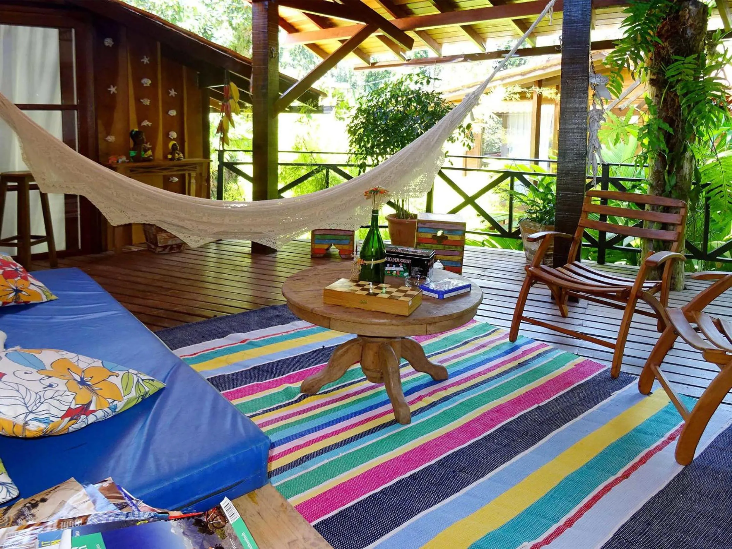 Communal lounge/ TV room in Pousada Riacho Dos Cambucas