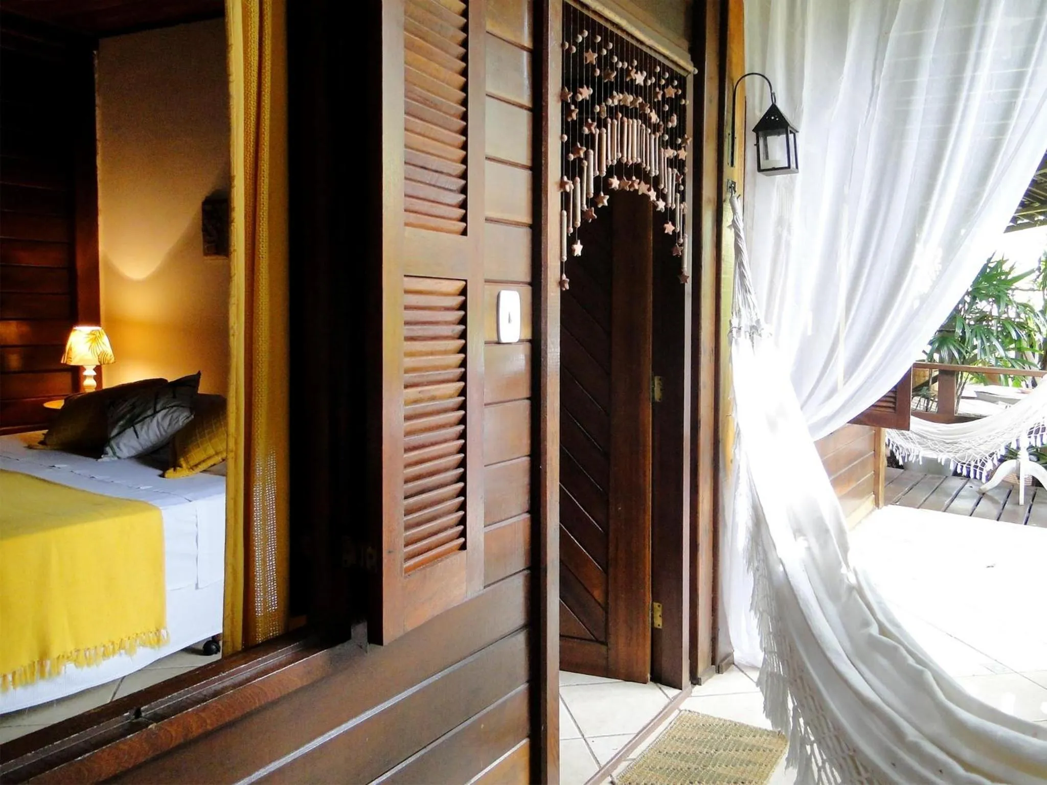 Balcony/Terrace, Bed in Pousada Riacho Dos Cambucas