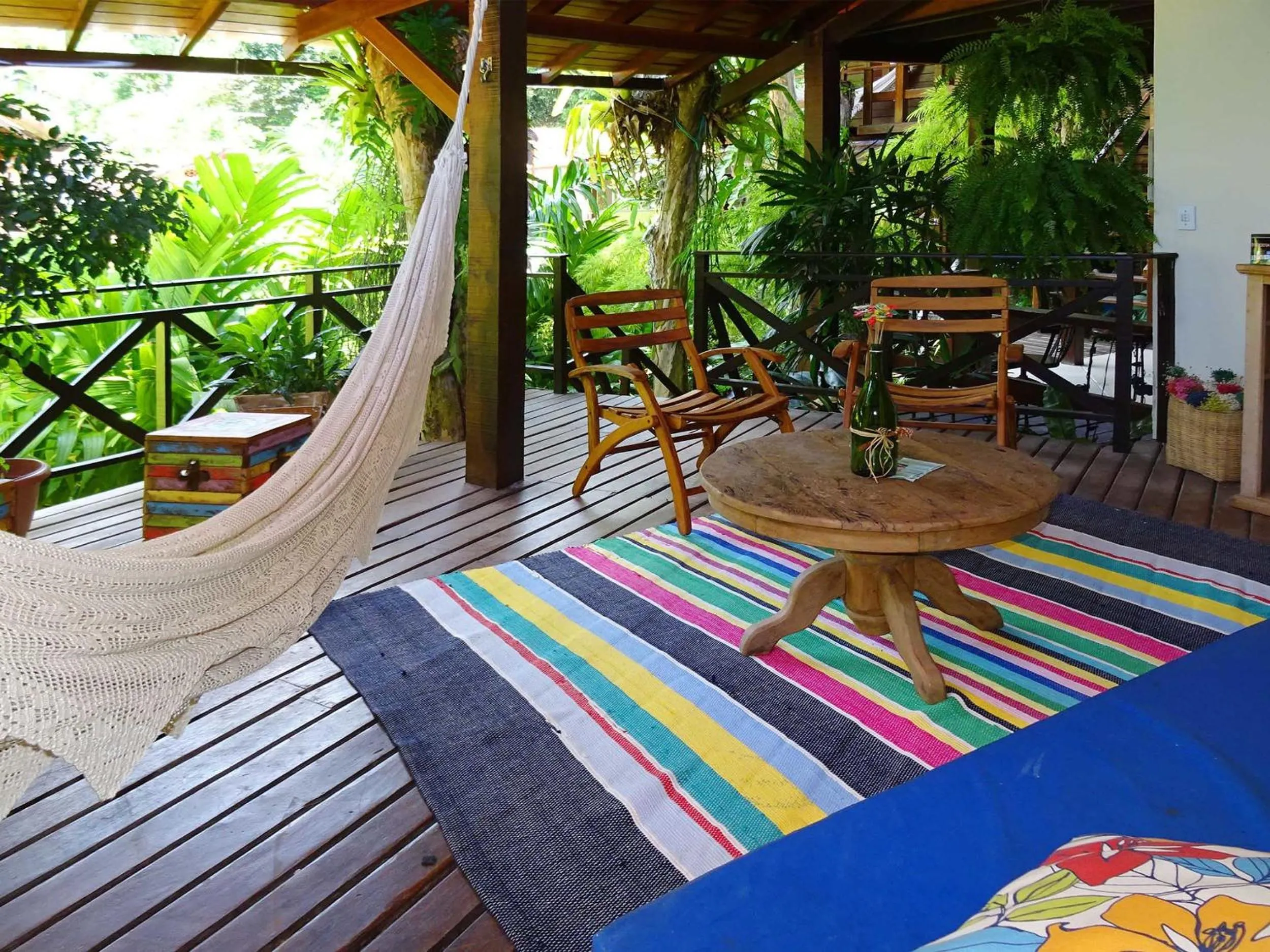 Communal lounge/ TV room in Pousada Riacho Dos Cambucas