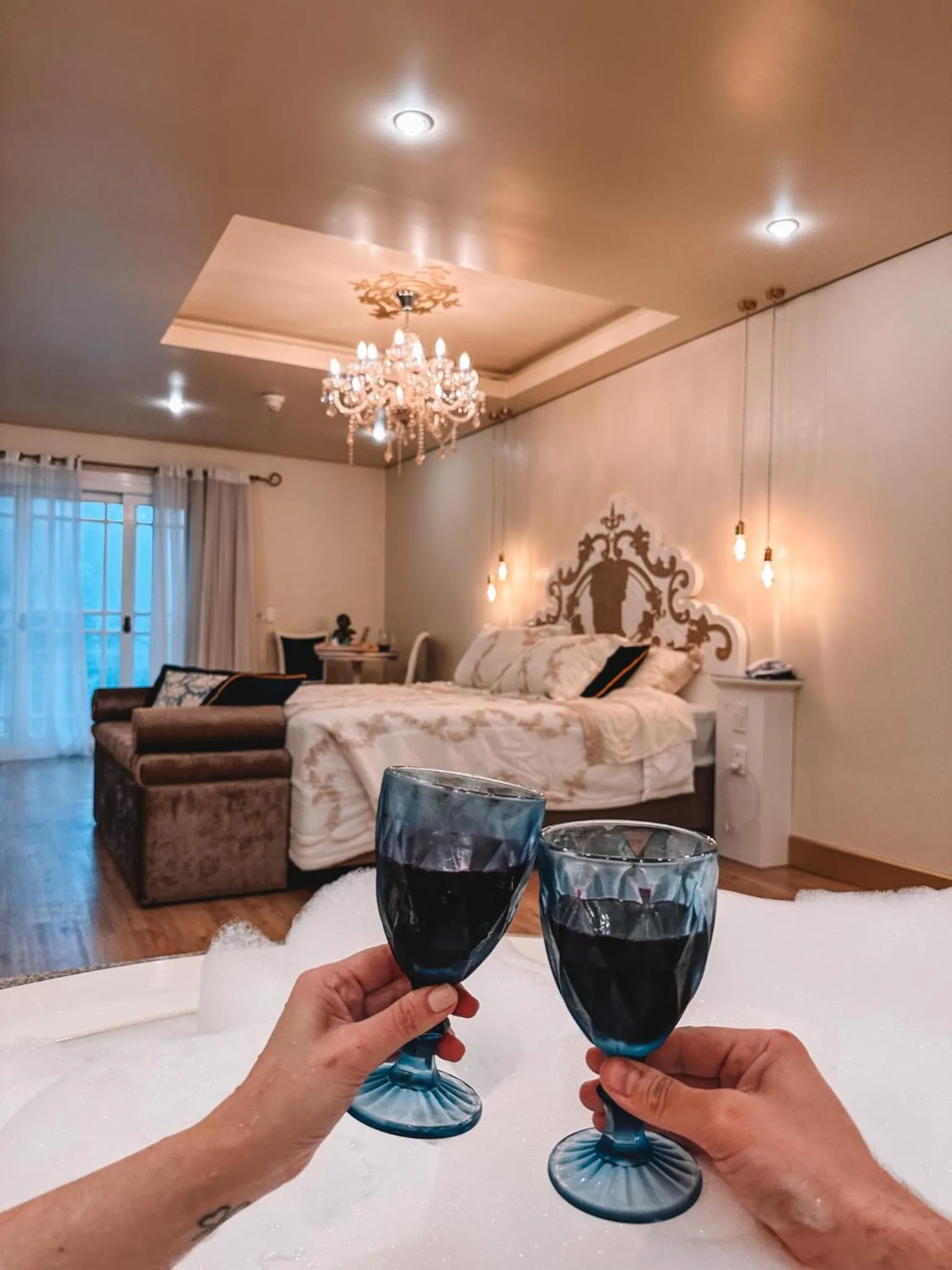 Bed in Pousada dos Anjos