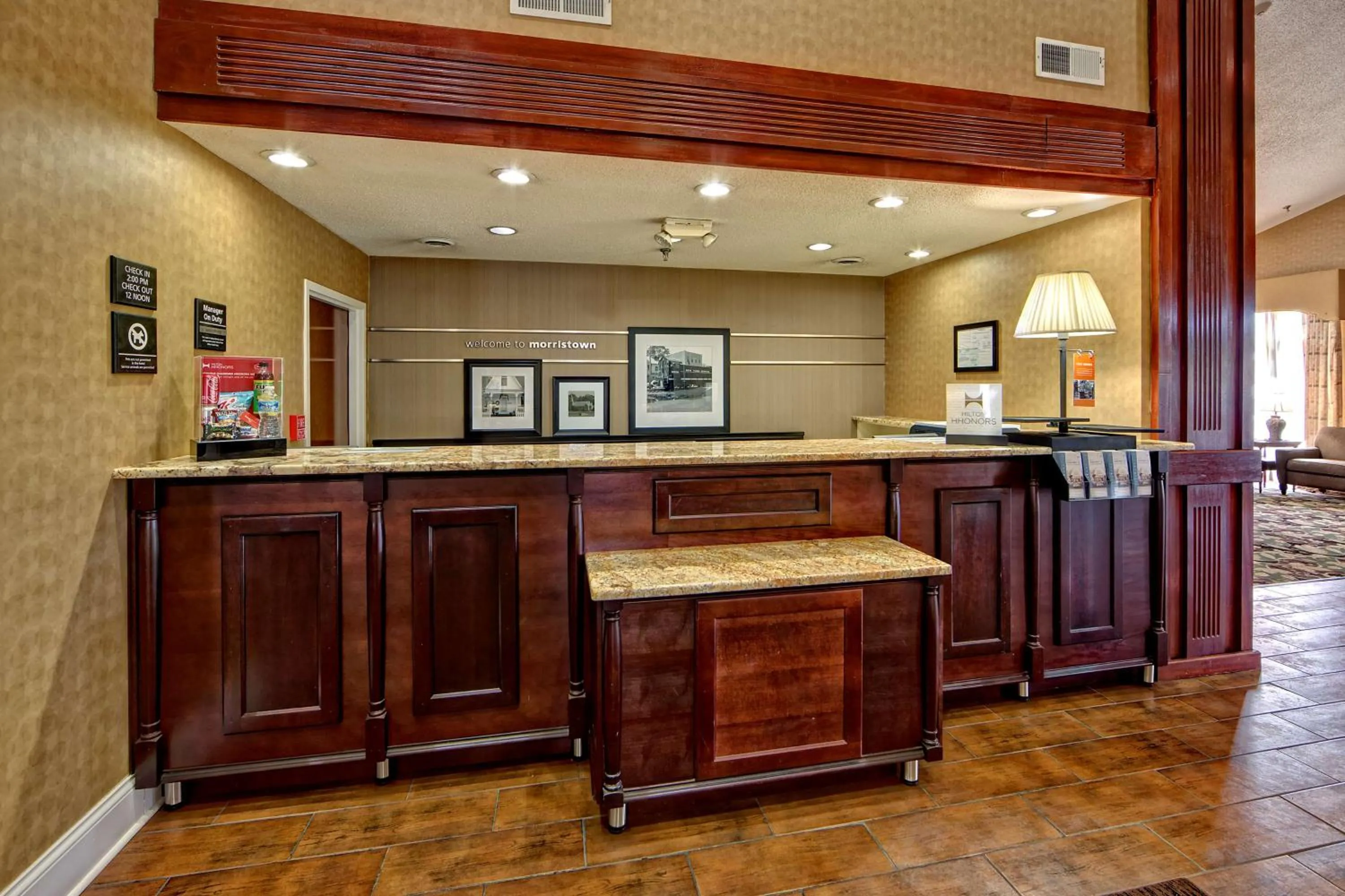 Lobby or reception in Hampton Inn Morristown