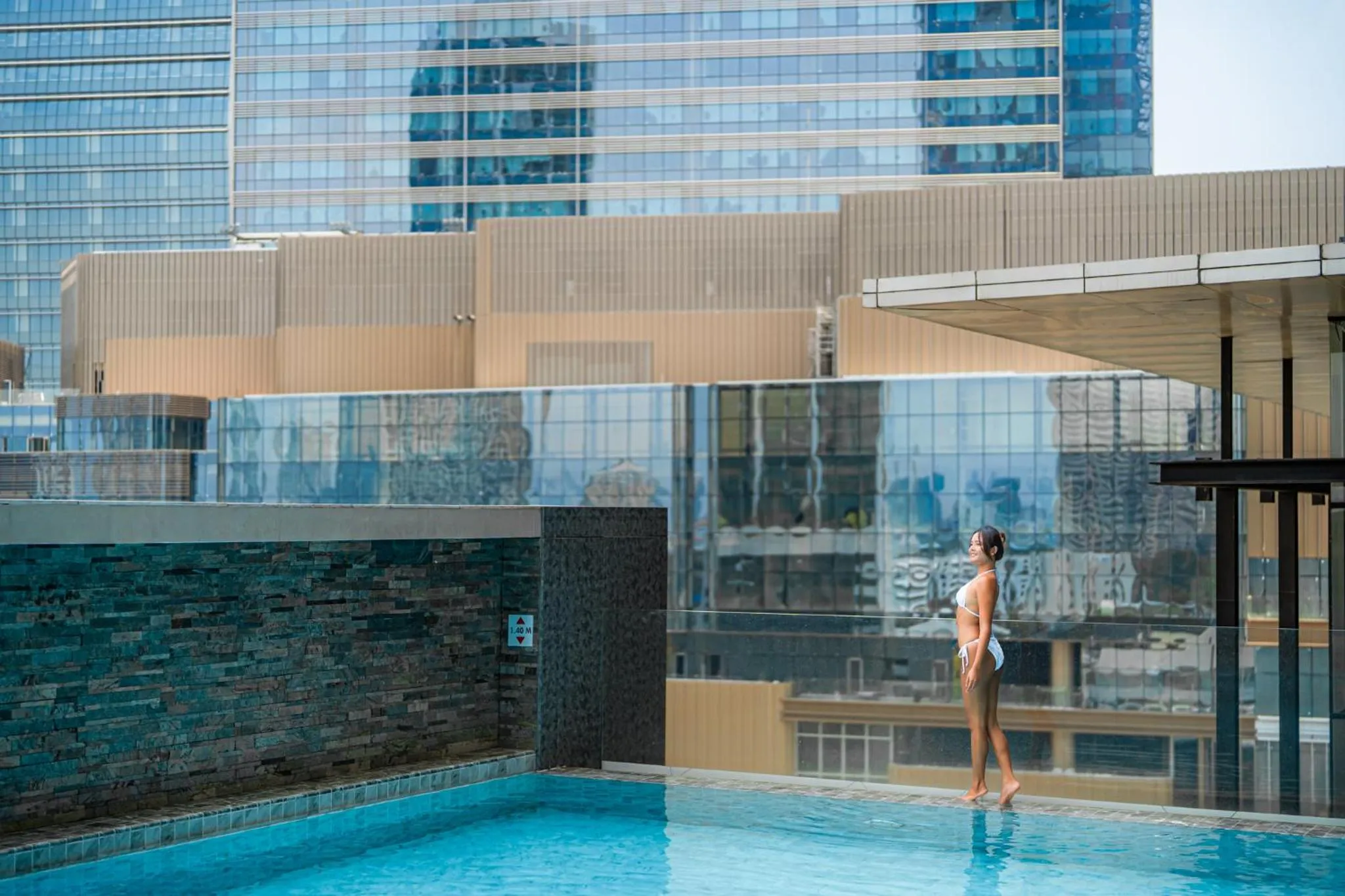 Swimming pool in AETAS lumpini