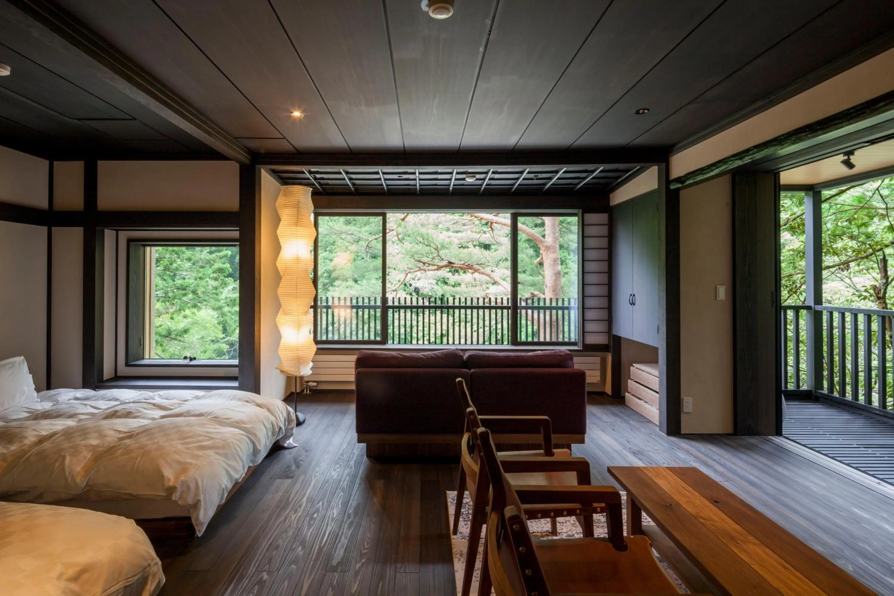 Photo of the whole room, Bed in Kyousen