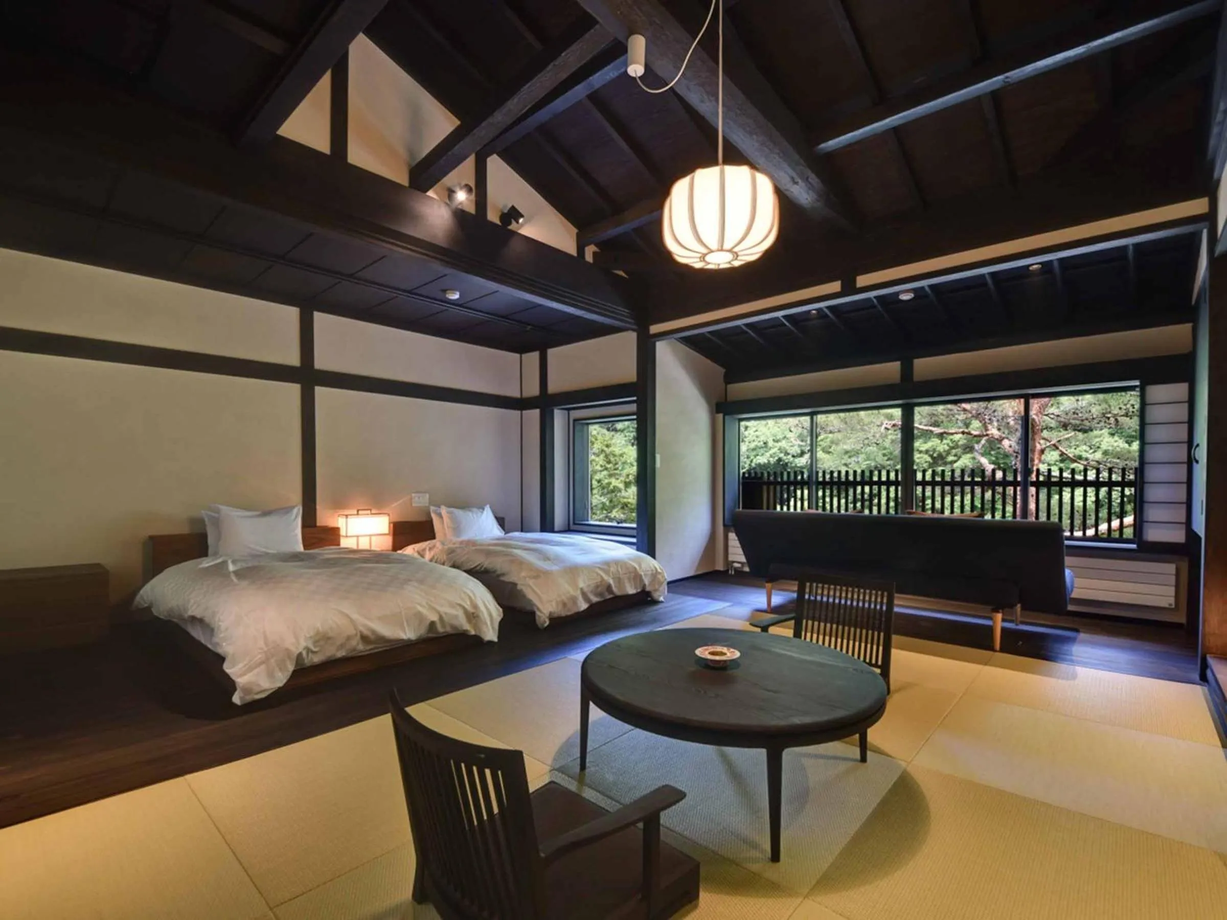 Photo of the whole room, Bed in Kyousen