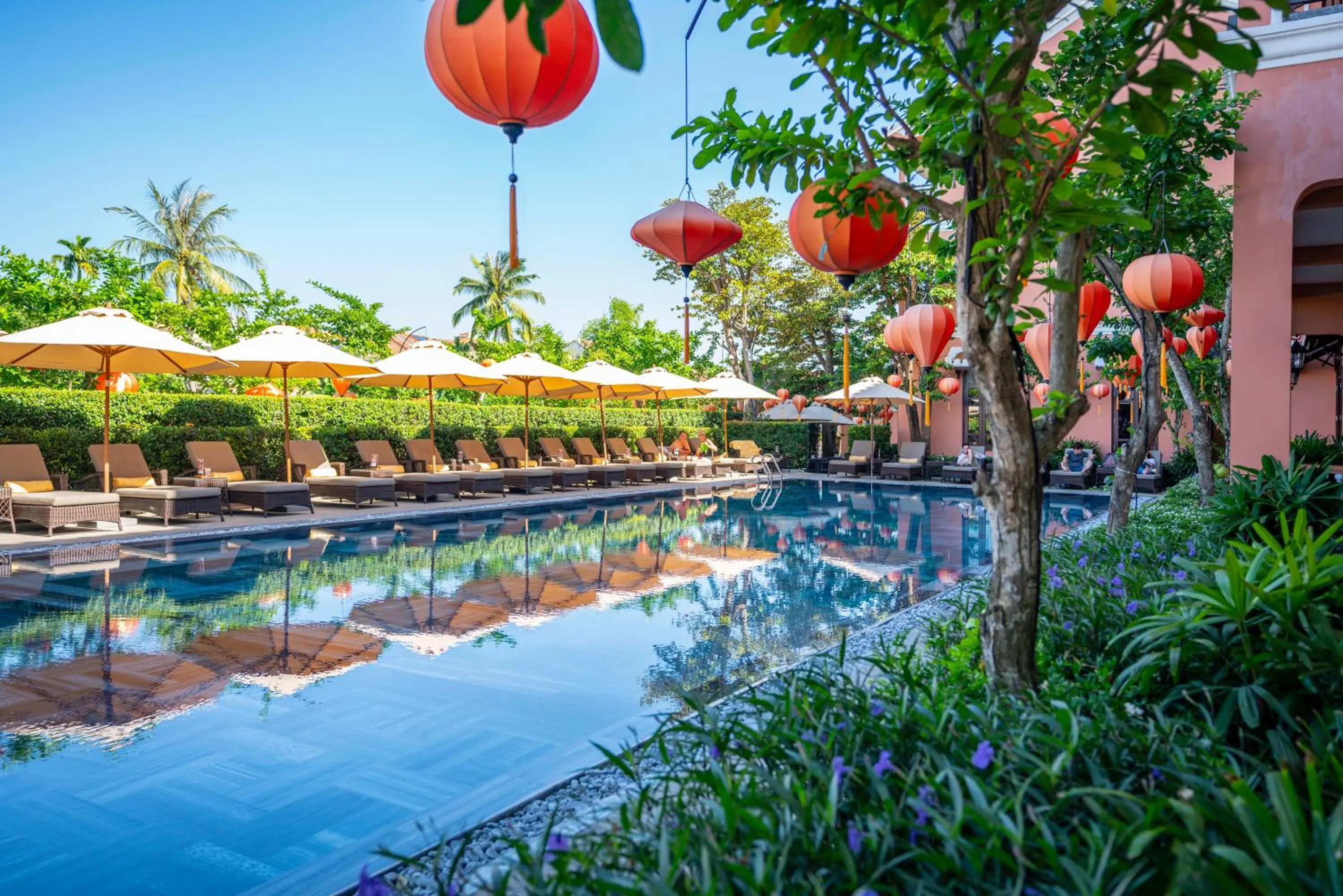 Swimming pool in Allegro Hoi An . A Little Luxury Hotel & Spa