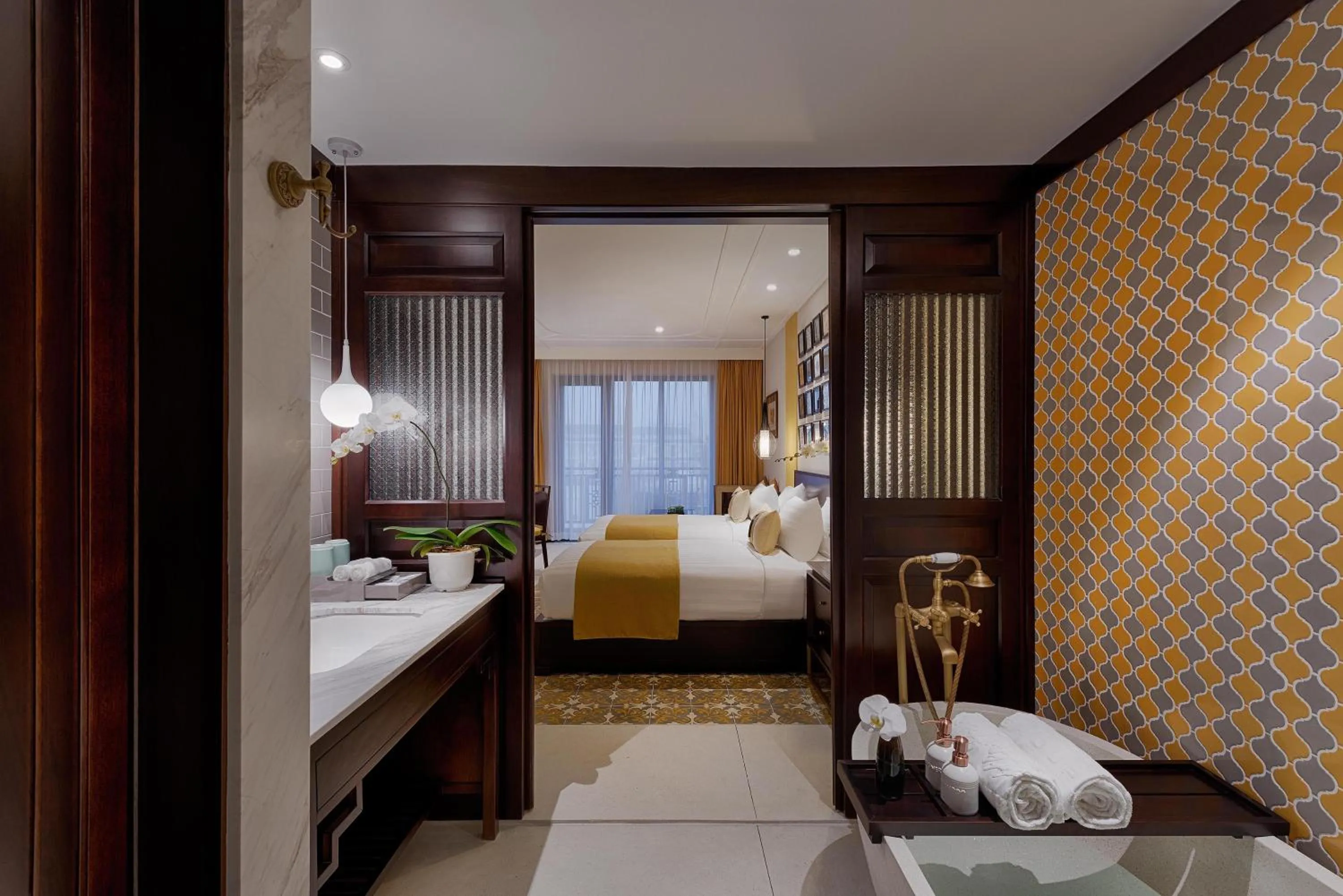 Photo of the whole room, Bed in Allegro Hoi An . A Little Luxury Hotel & Spa