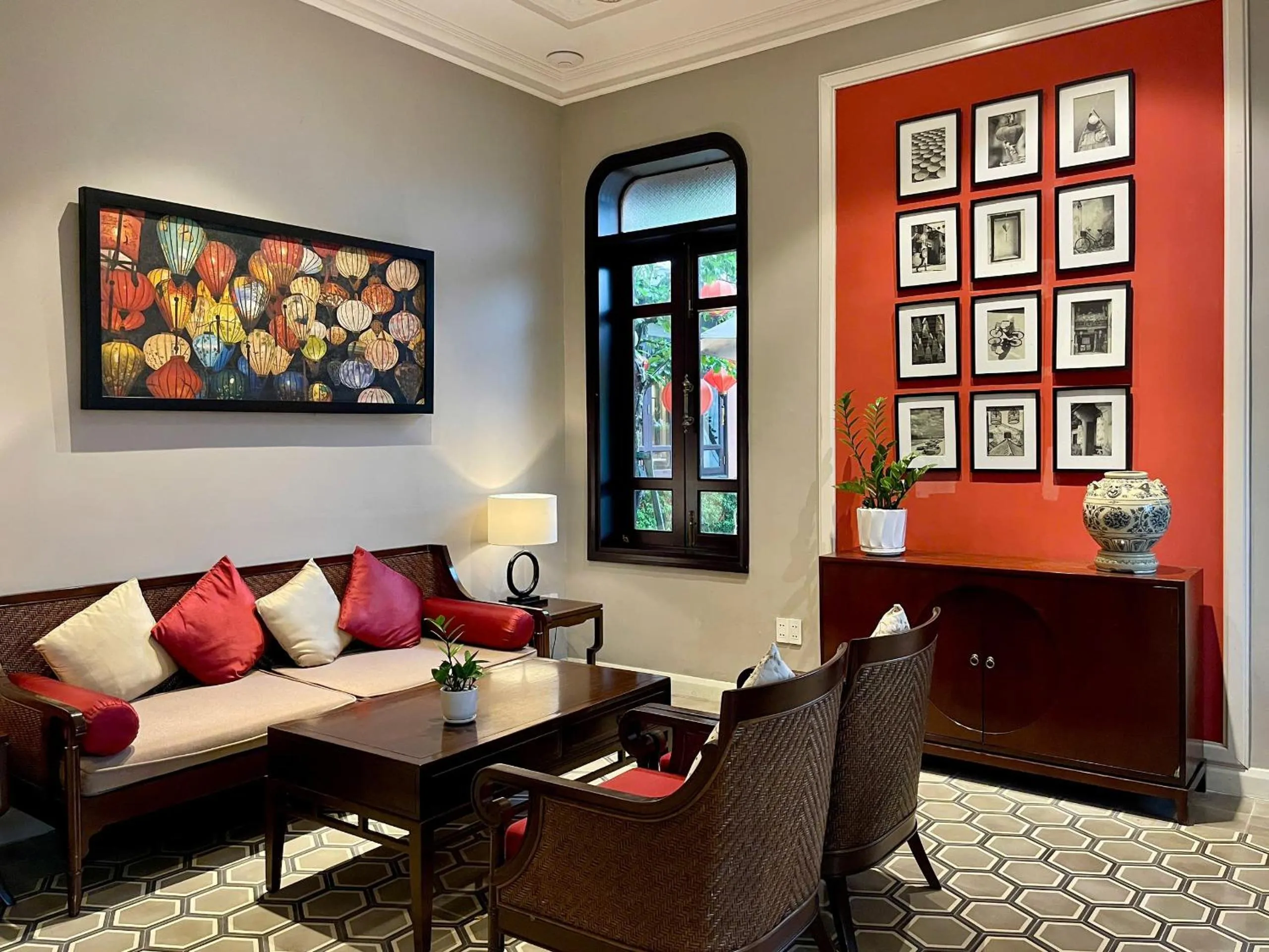 Lobby or reception in Allegro Hoi An . A Little Luxury Hotel & Spa