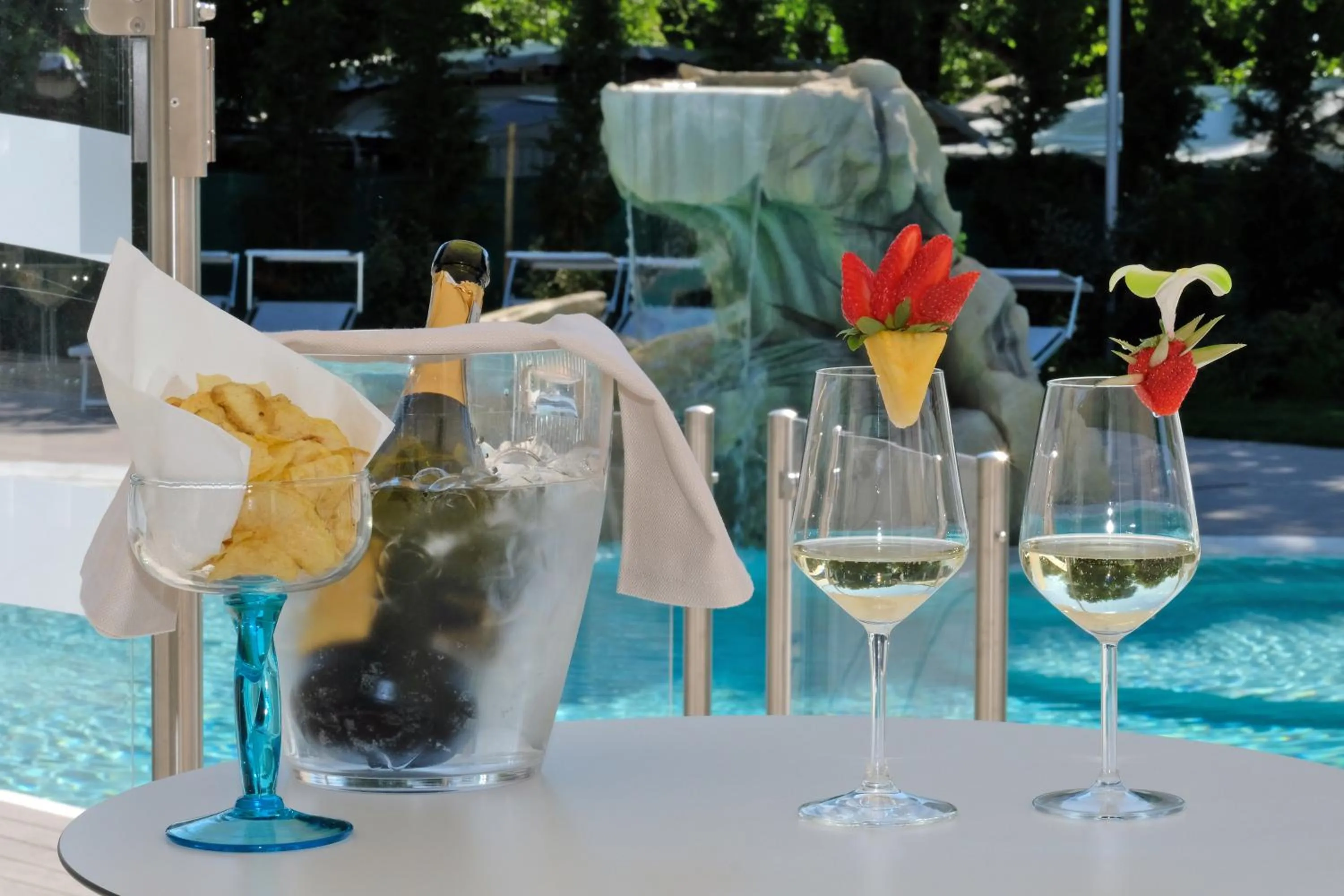 Pool view in Relais Villa Clodia