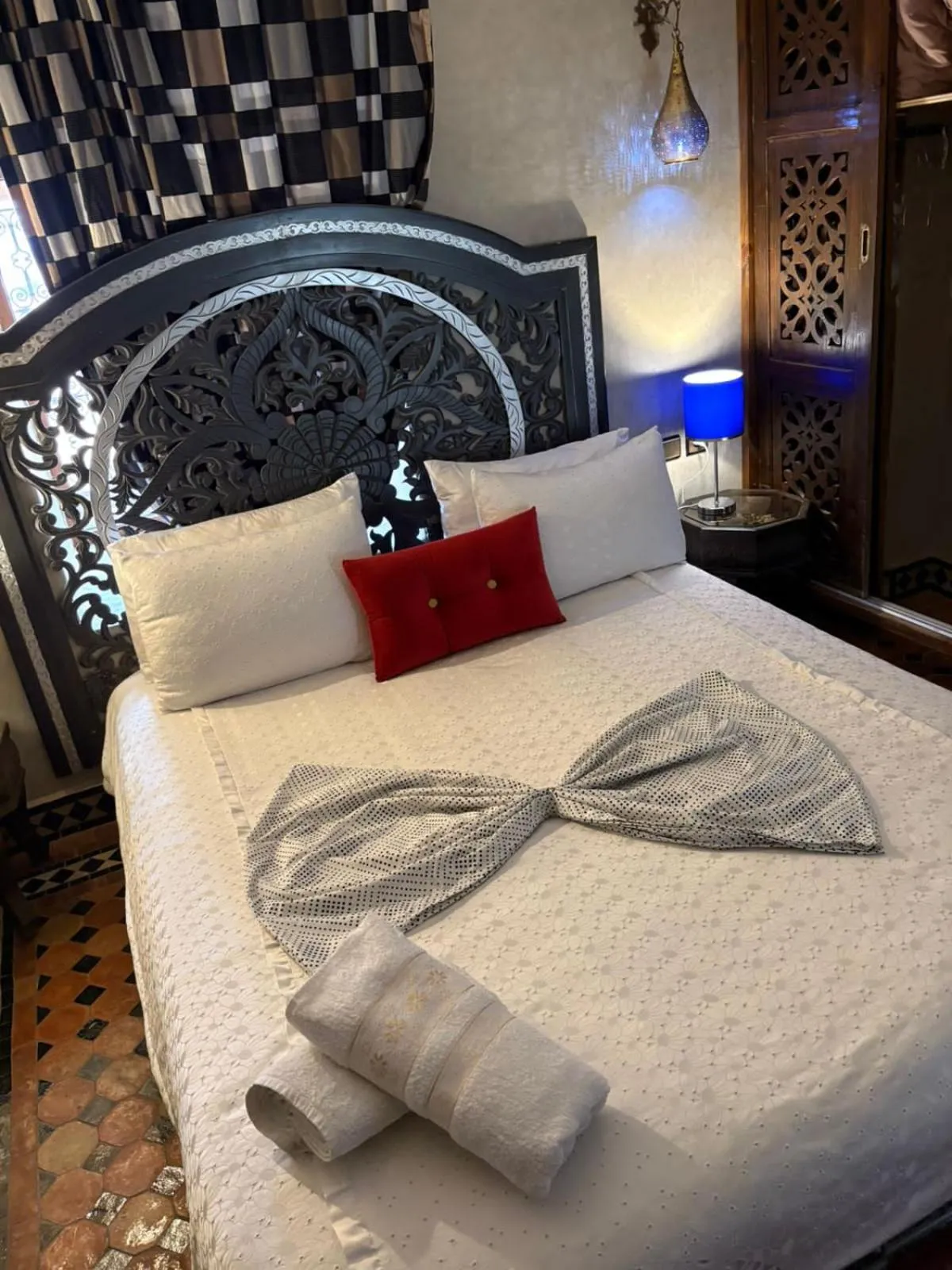 Bedroom, Bed in Riad Golf Stinia 1