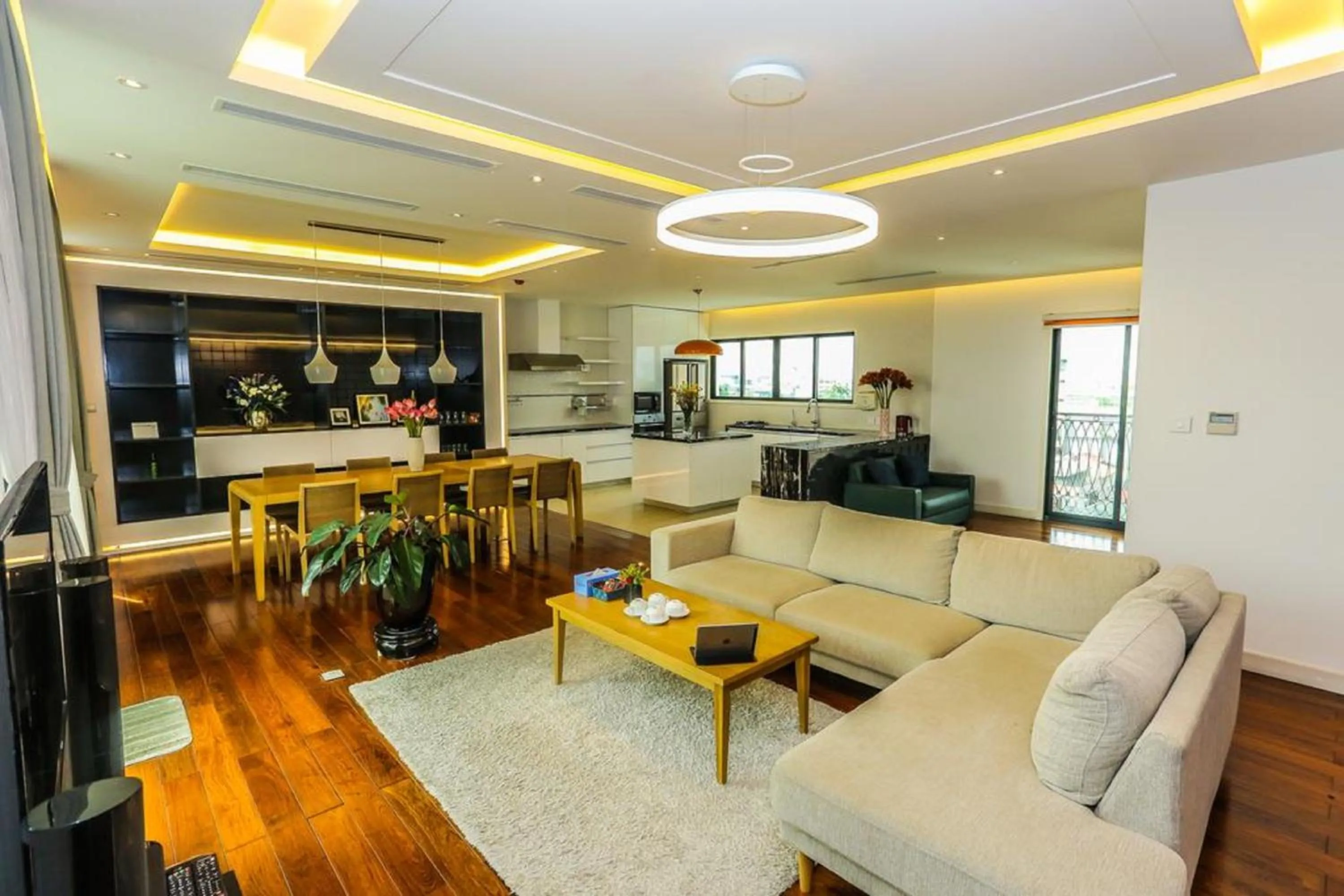 Living room in Ficus Suites