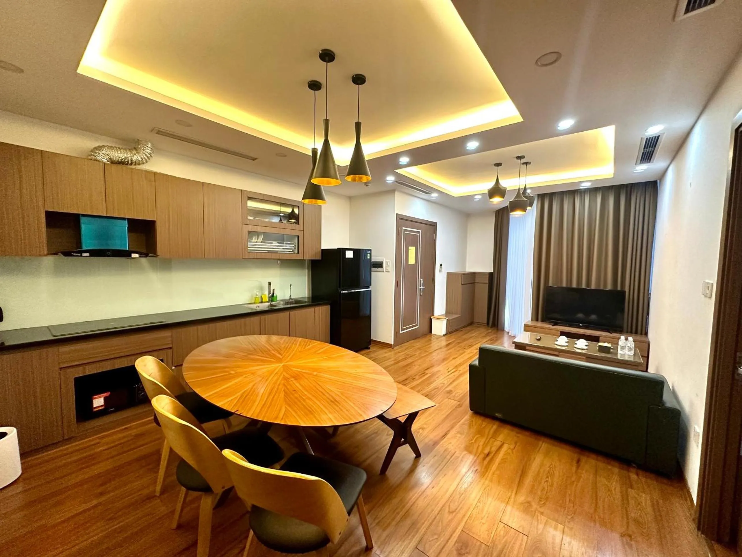 kitchen in Ficus Suites
