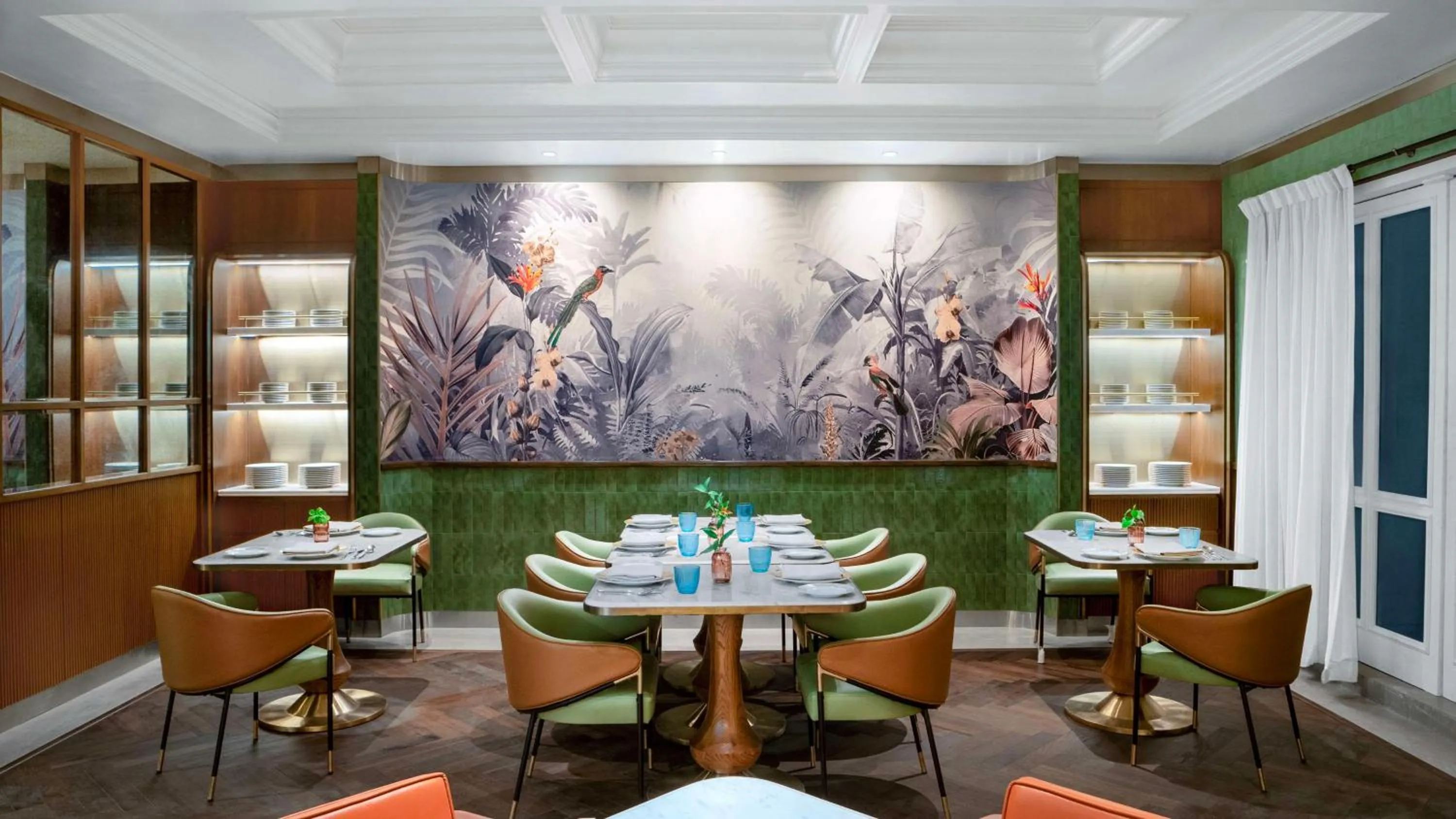 Dining area in Hilton Mumbai International Airport Hotel