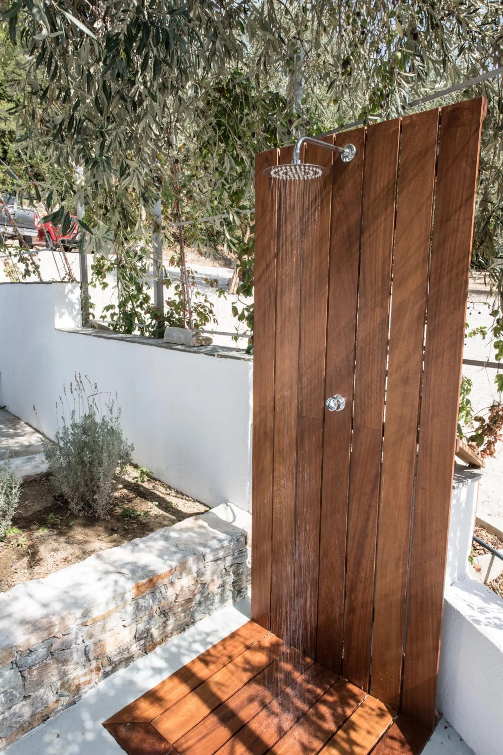 Shower in Evlalia Studios & Villas