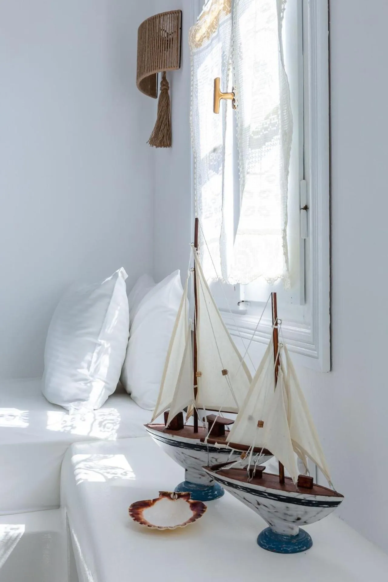 Bed in Evlalia Studios & Villas