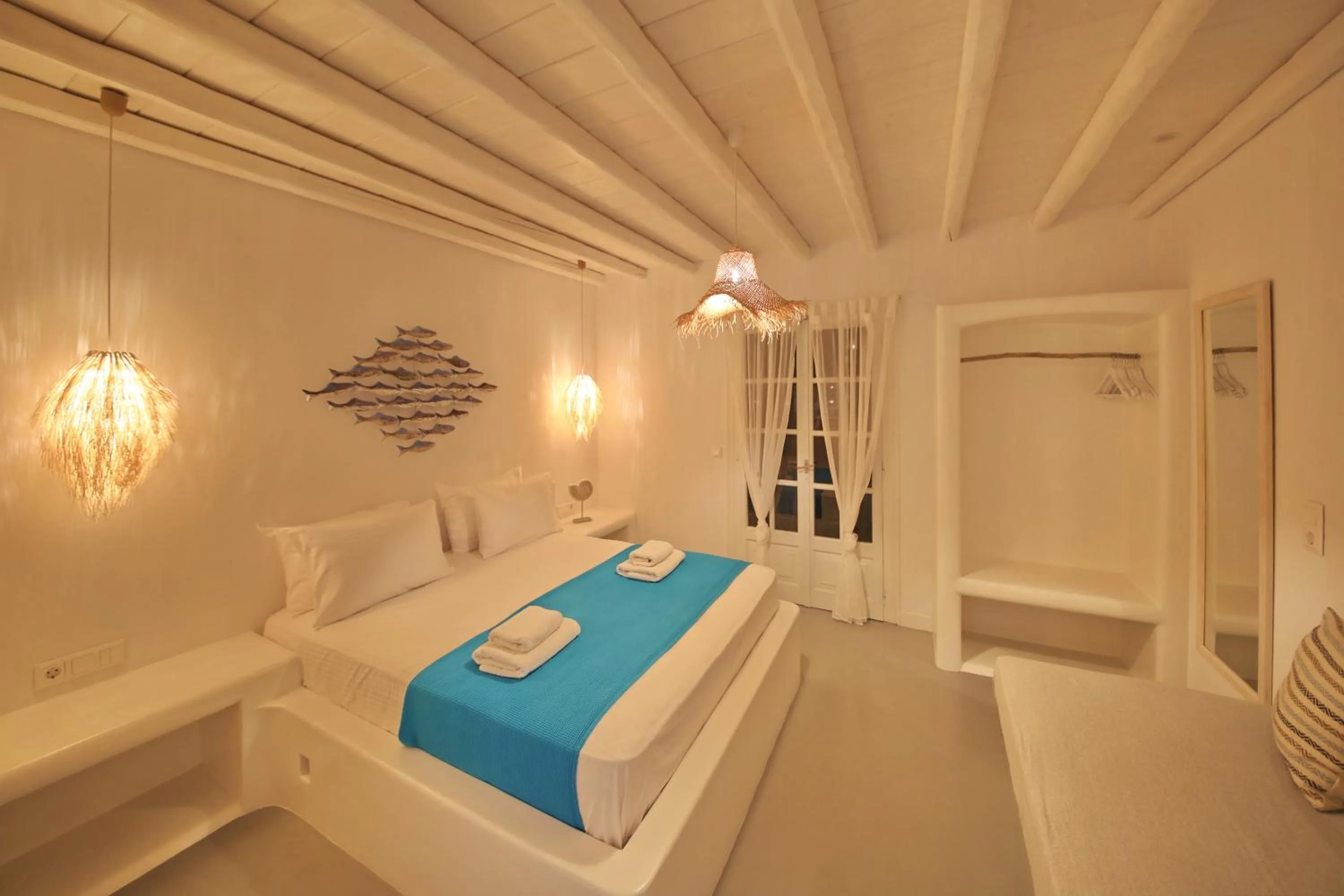 Bedroom, Bed in Evlalia Studios & Villas
