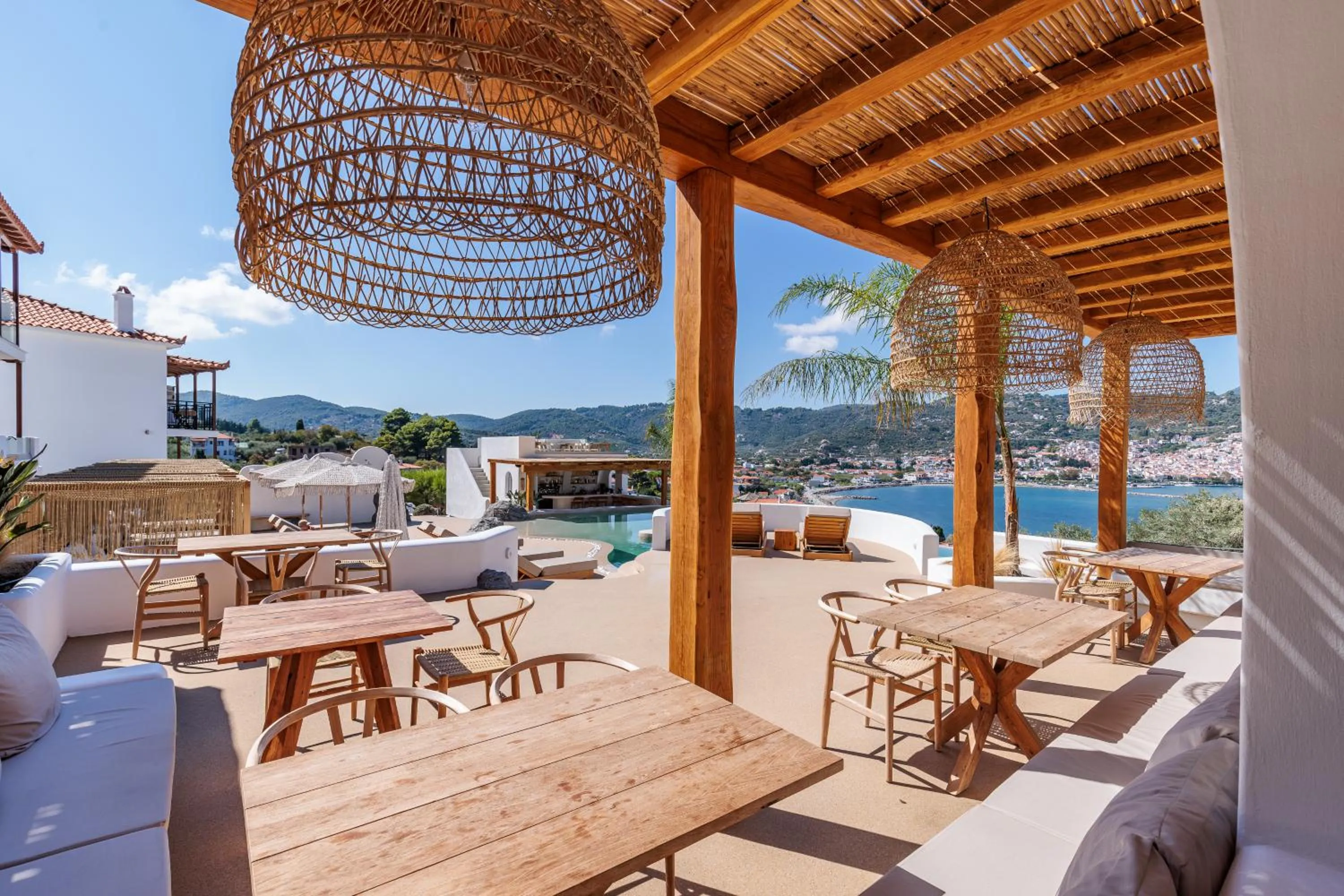 Seating area in Evlalia Studios & Villas