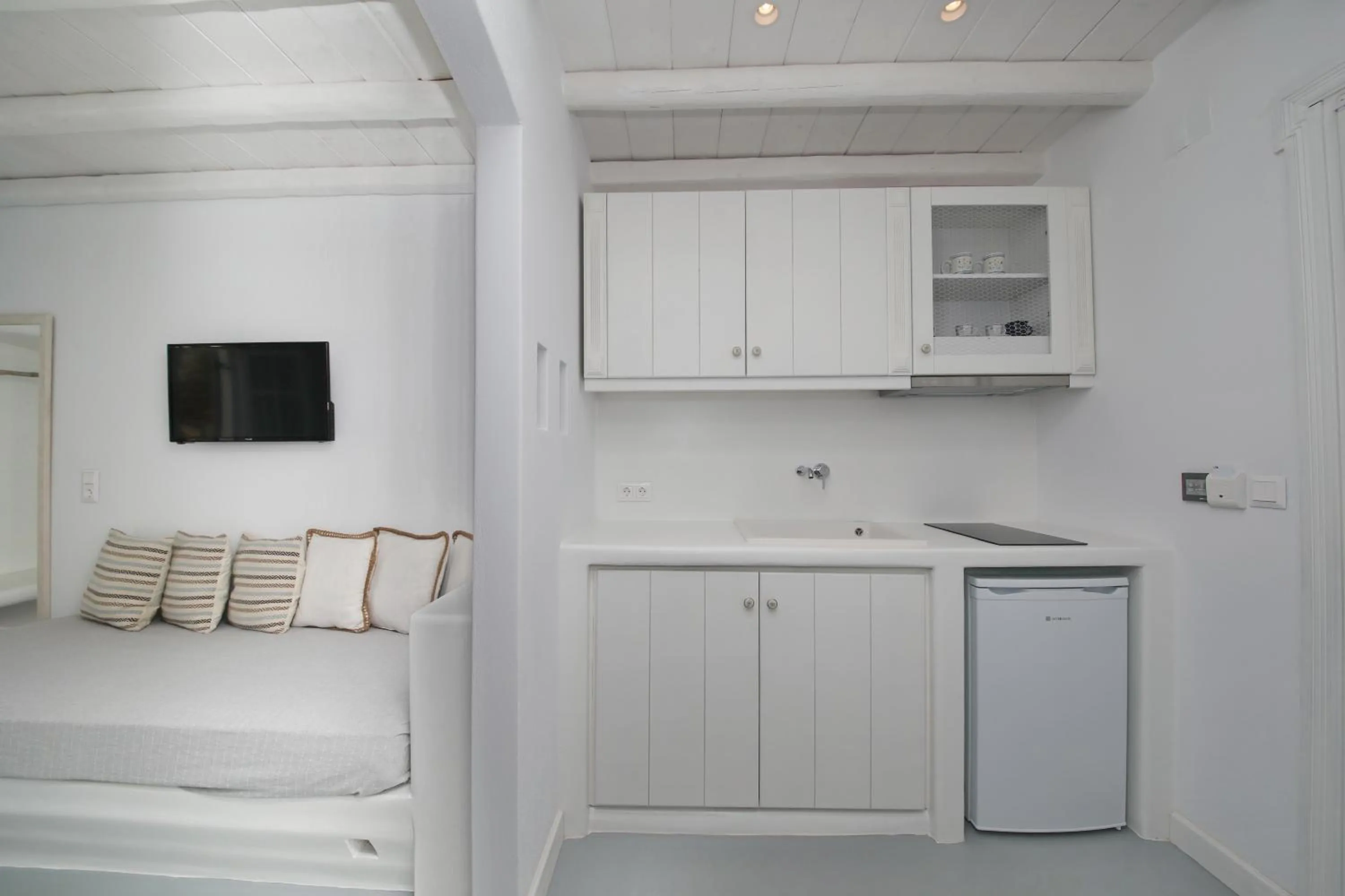 Kitchen or kitchenette in Evlalia Studios & Villas